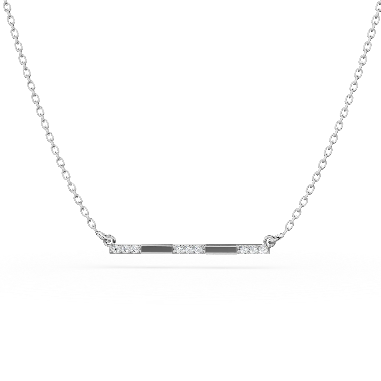 Lant cu pandantiv microsetting din aur alb cu zirconii Apparel & Accessories > Jewelry > Necklaces DAAR 2 Lant cu pandantiv microsetting din aur alb cu zirconii Apparel & Accessories > Jewelry > Necklaces DAAR 2