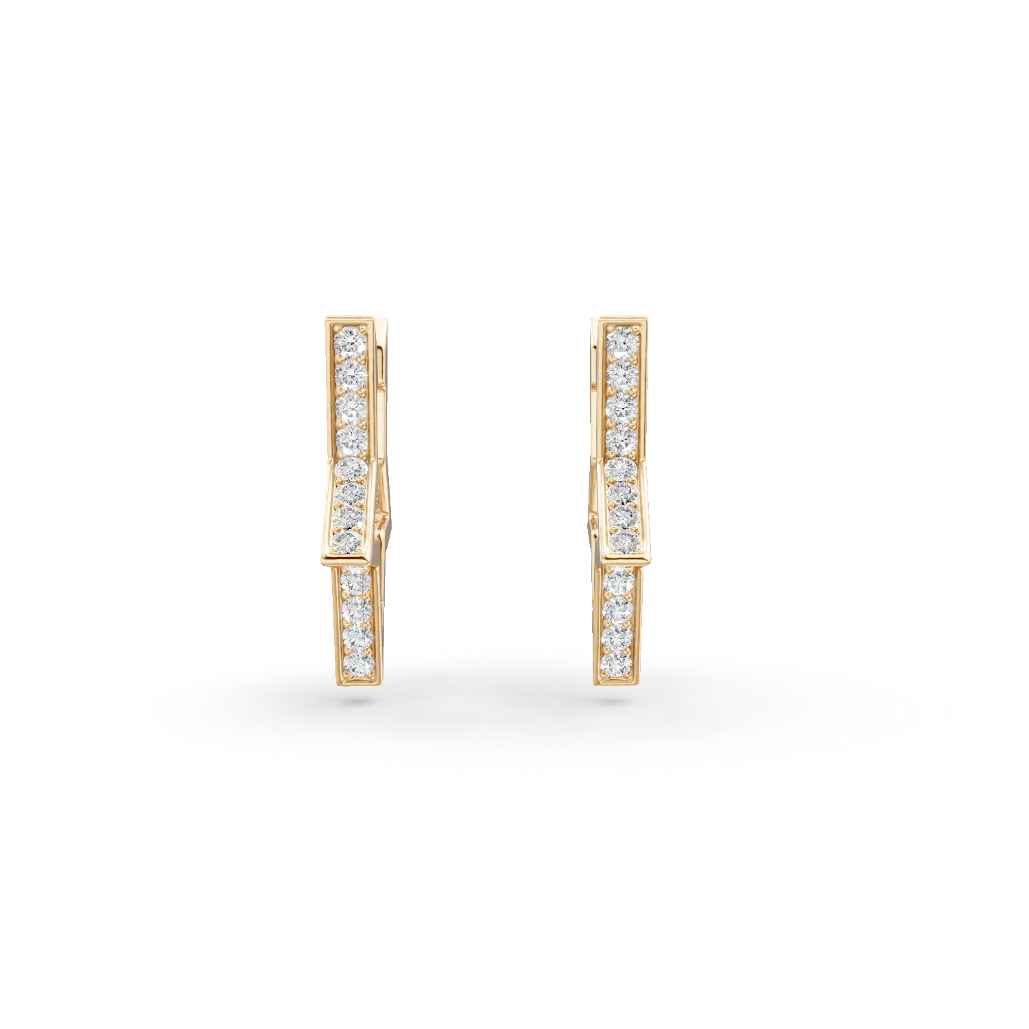 Cercei stea din aur galben cu zirconii