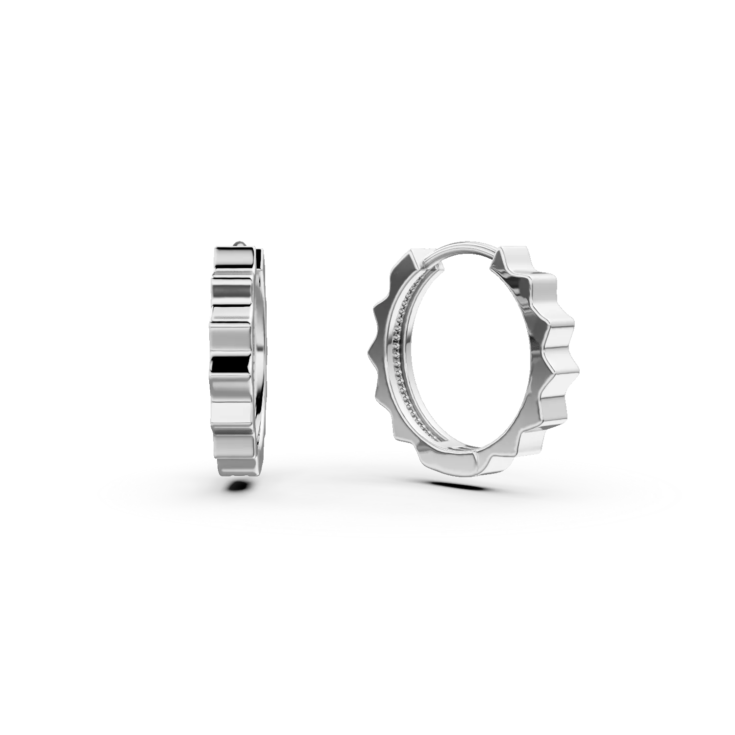 Cercei rotunzi cu tortite din aur alb Apparel & Accessories > Jewelry > Earrings DAAR 2 Cercei rotunzi cu tortite din aur alb Apparel & Accessories > Jewelry > Earrings DAAR 2