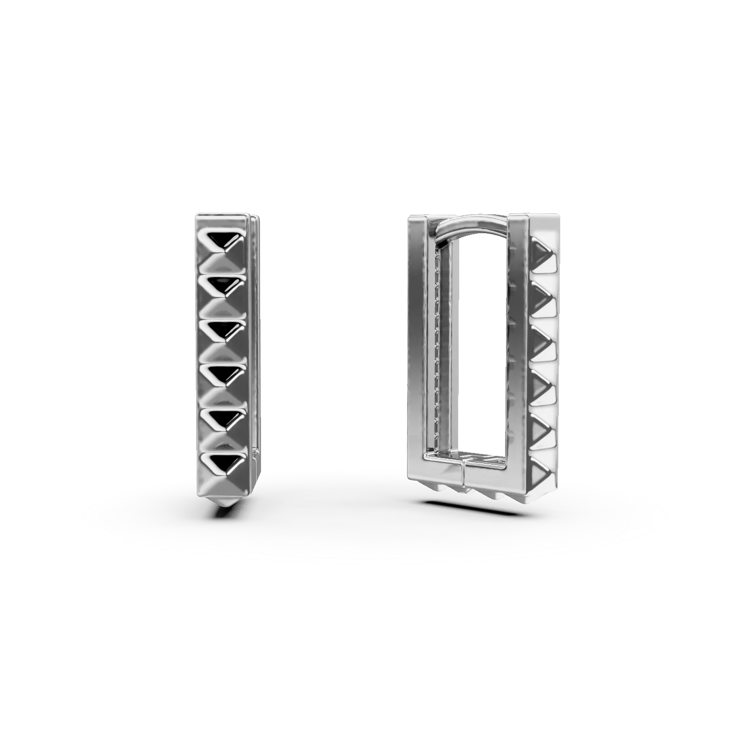 Cercei dreptunghiulari cu tortite din aur alb Apparel & Accessories > Jewelry > Earrings DAAR 2 Cercei dreptunghiulari cu tortite din aur alb Apparel & Accessories > Jewelry > Earrings DAAR 2