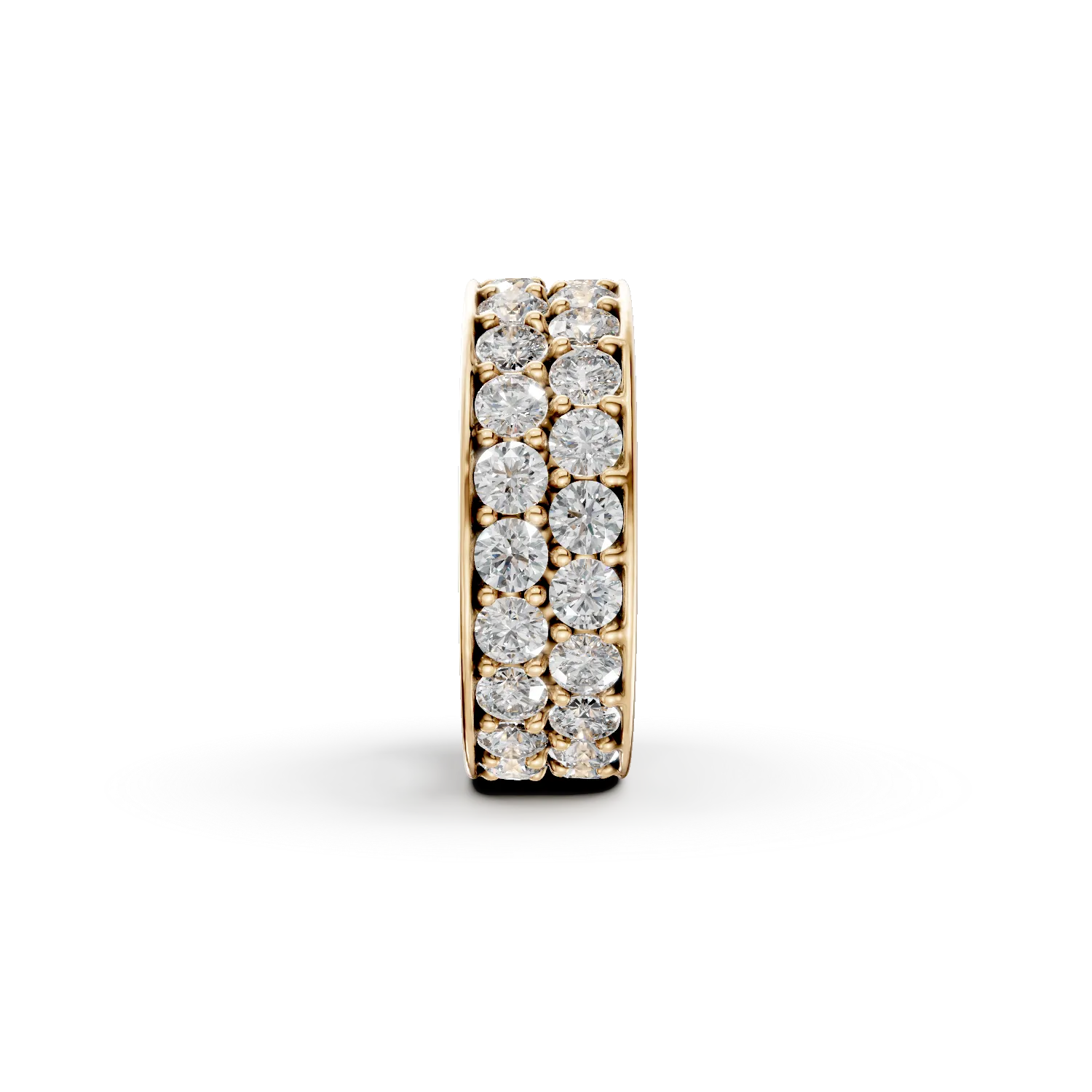 Pandantiv geometric din aur galben cu zirconii