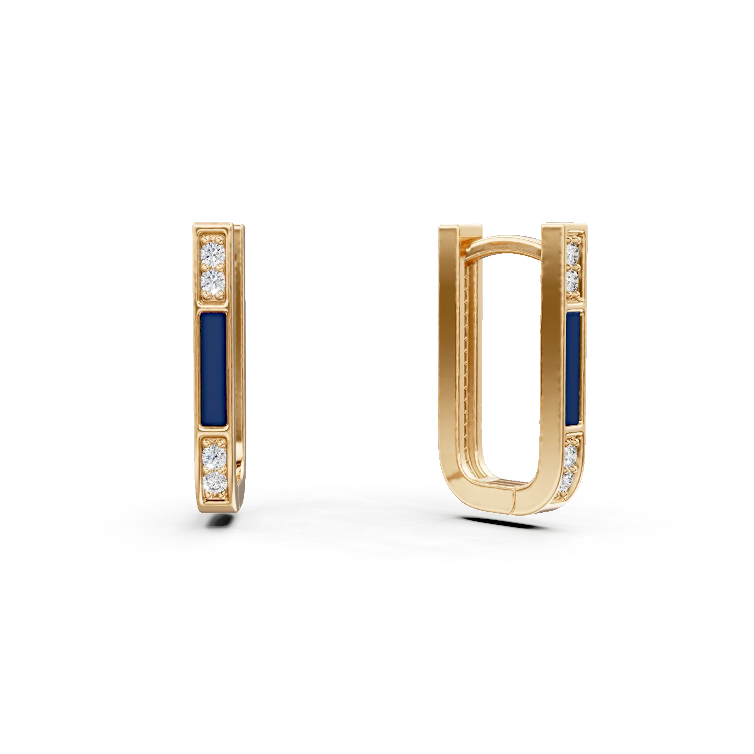 Cercei geometrici din aur galben cu zirconii albastre si albe Apparel & Accessories > Jewelry > Earrings DAAR 2 Cercei geometrici din aur galben cu zirconii albastre si albe Apparel & Accessories > Jewelry > Earrings DAAR 2