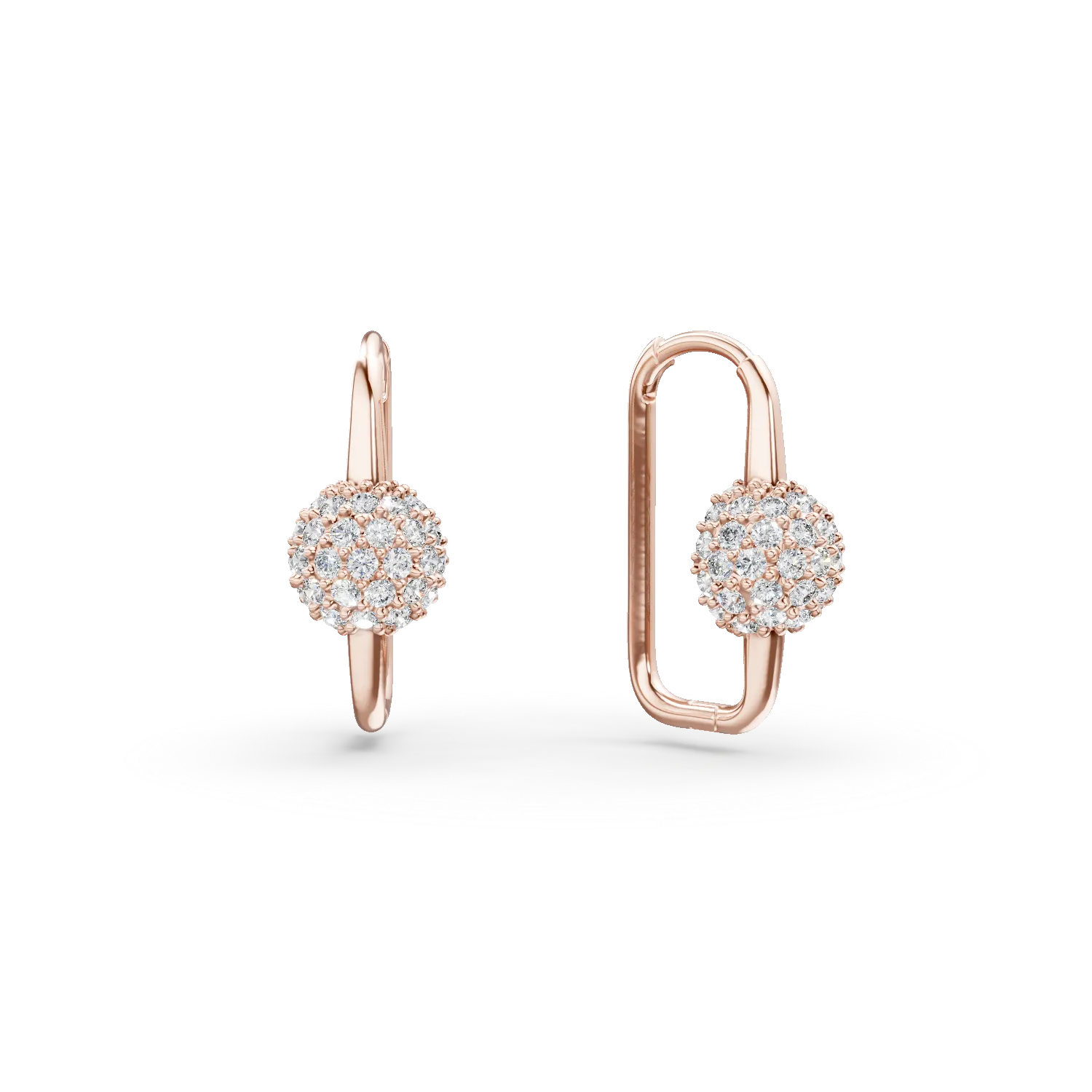Cercei geometrici din aur roz cu zirconii Apparel & Accessories > Jewelry > Earrings DAAR 2 Cercei geometrici din aur roz cu zirconii Apparel & Accessories > Jewelry > Earrings DAAR 2