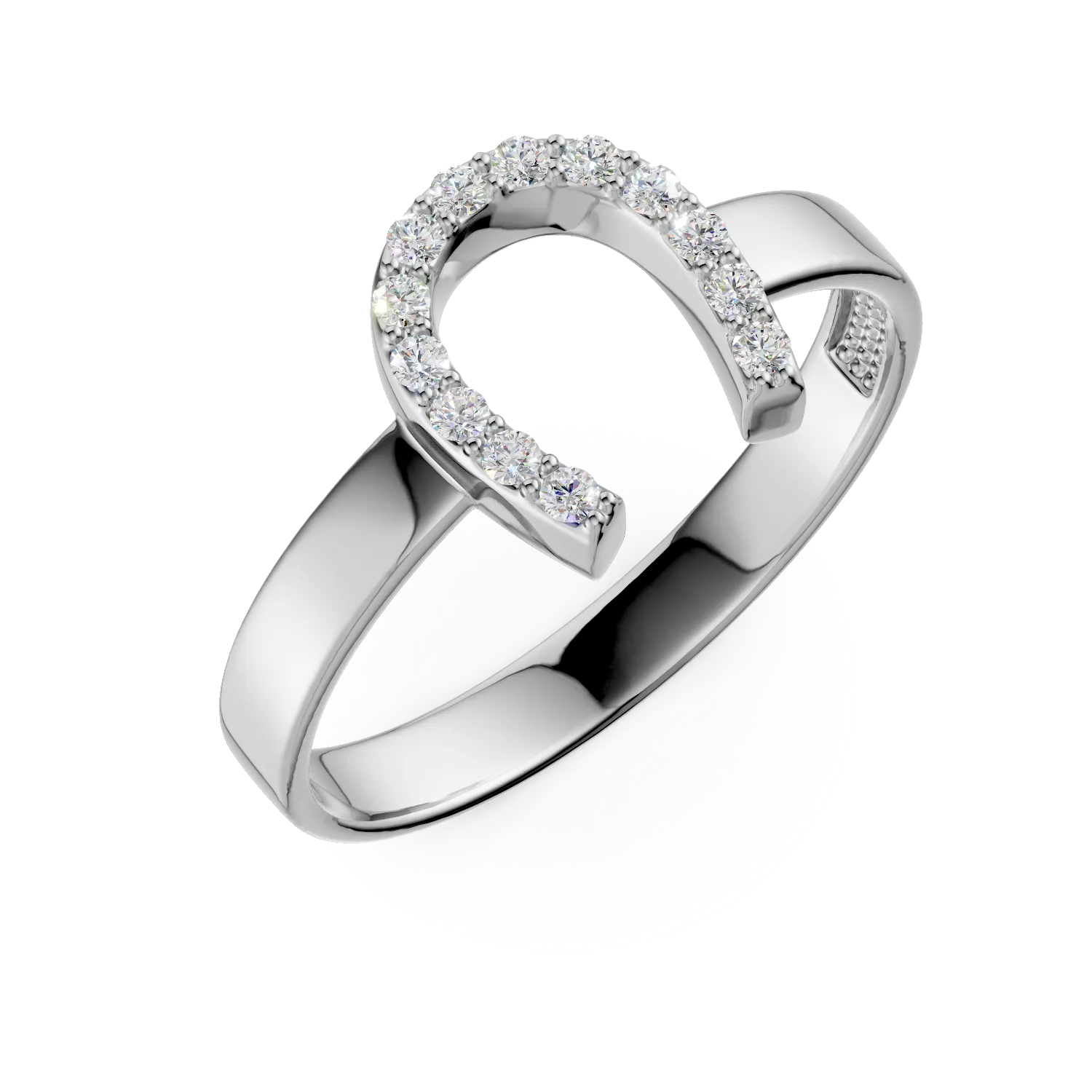 Inel deschis din aur alb cu zirconii Apparel & Accessories > Jewelry > Rings DAAR 2 Inel deschis din aur alb cu zirconii Apparel & Accessories > Jewelry > Rings DAAR 2
