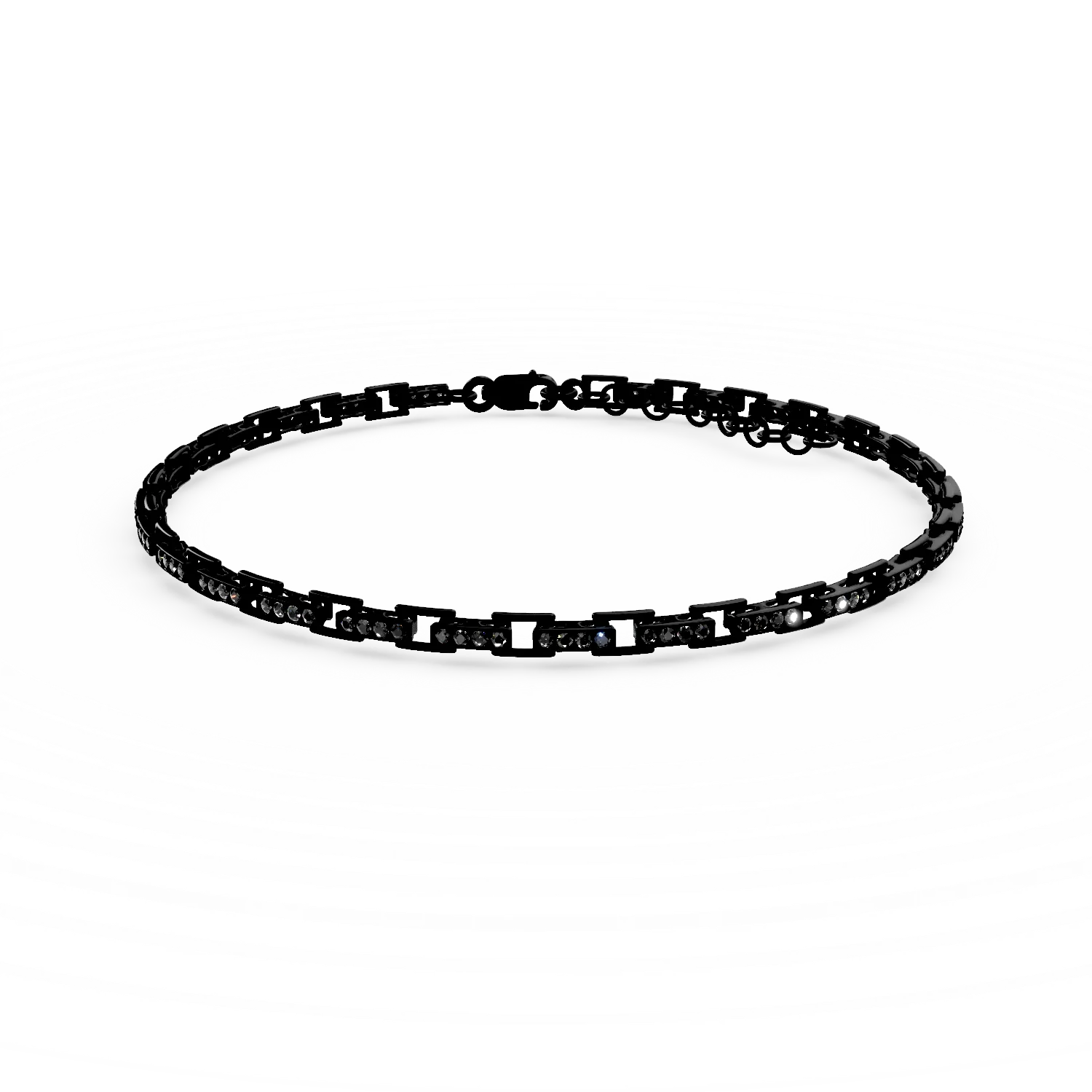 Bratara din argint negru cu zirconii negre Apparel & Accessories > Jewelry > Bracelets DAAR 2 Bratara din argint negru cu zirconii negre Apparel & Accessories > Jewelry > Bracelets DAAR 2