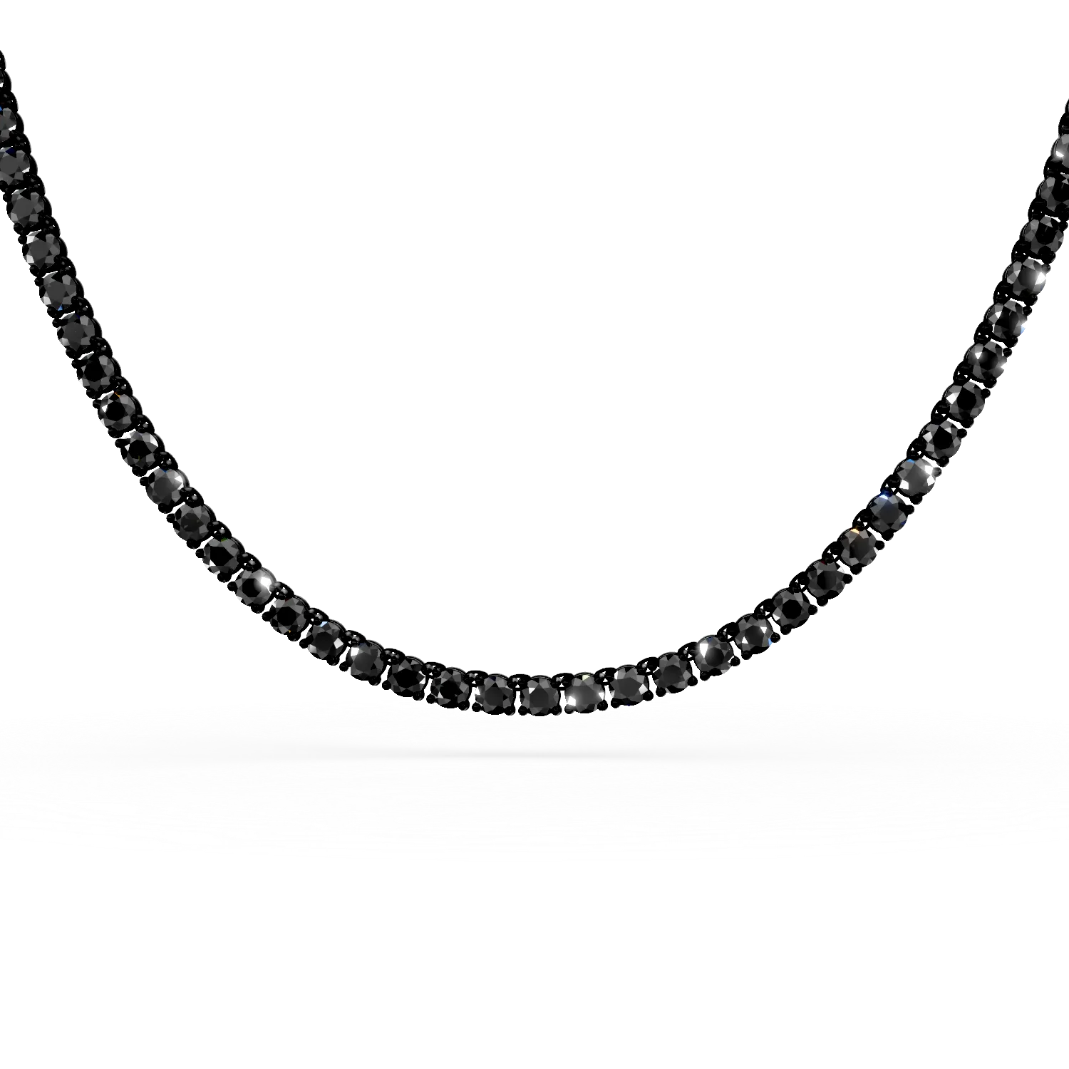 Colier tennis din argint negru cu zirconii negre Apparel & Accessories > Jewelry > Necklaces DAAR 2 Colier tennis din argint negru cu zirconii negre Apparel & Accessories > Jewelry > Necklaces DAAR 2