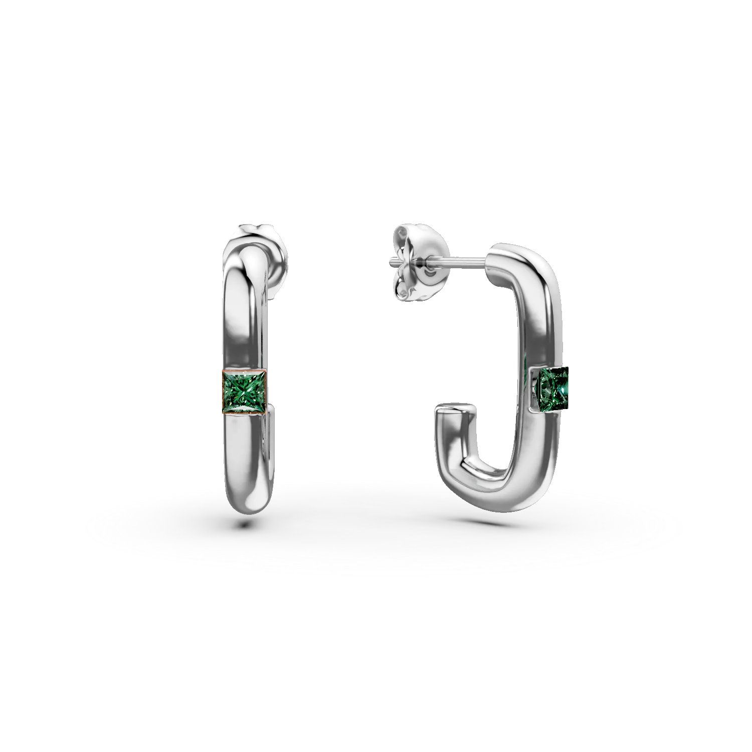 Cercei minimalisti din argint cu zirconii verzi Apparel & Accessories > Jewelry > Earrings DAAR 2 Cercei minimalisti din argint cu zirconii verzi Apparel & Accessories > Jewelry > Earrings DAAR 2
