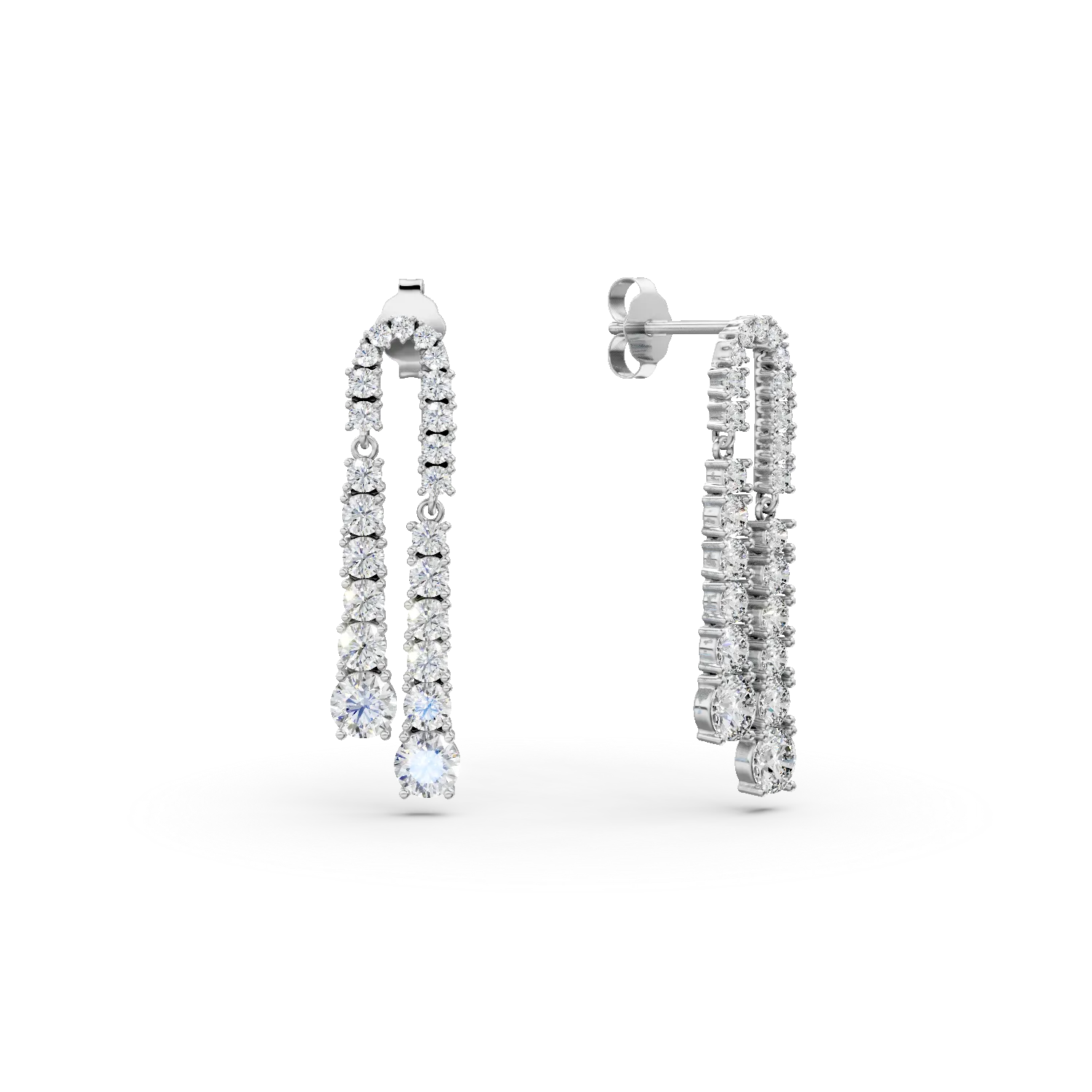 Cercei lungi din argint cu zirconii Apparel & Accessories > Jewelry > Earrings DAAR 2 Cercei lungi din argint cu zirconii Apparel & Accessories > Jewelry > Earrings DAAR 2