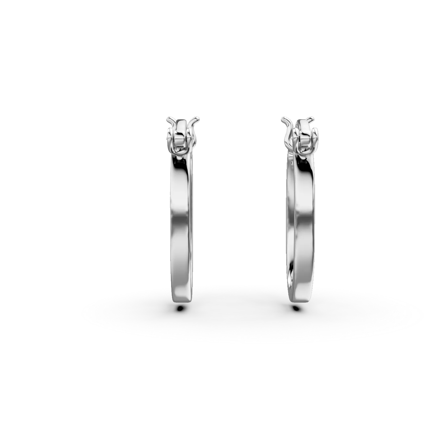 Cercei creole minimaliste din argint