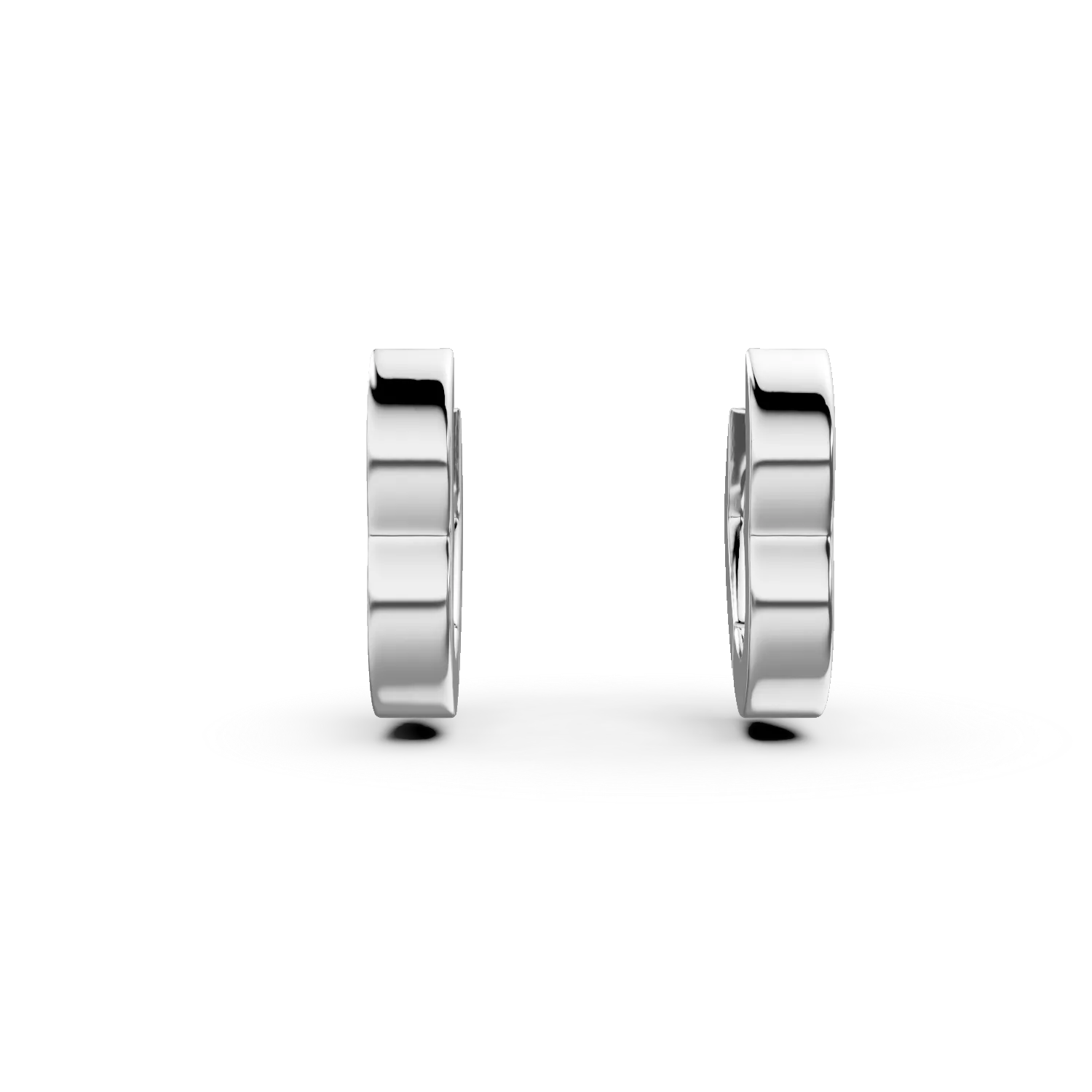 Cercei hoop inimioare din argint