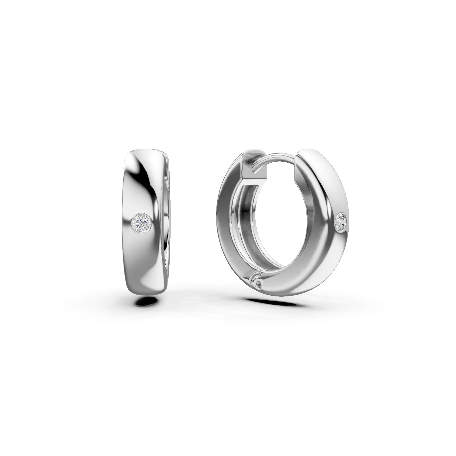 Cercei creole cu tortite din argint cu zirconii Apparel & Accessories > Jewelry > Earrings DAAR 2 Cercei creole cu tortite din argint cu zirconii Apparel & Accessories > Jewelry > Earrings DAAR 2
