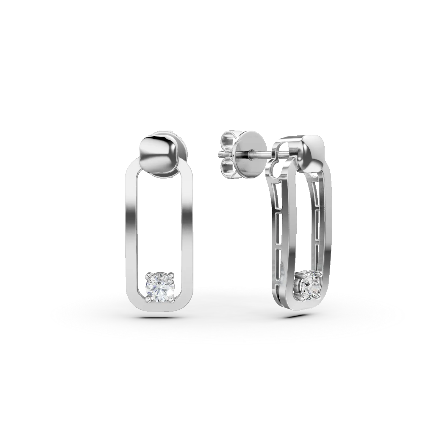 Cercei stud din argint cu zirconii Apparel & Accessories > Jewelry > Earrings DAAR 2 Cercei stud din argint cu zirconii Apparel & Accessories > Jewelry > Earrings DAAR 2