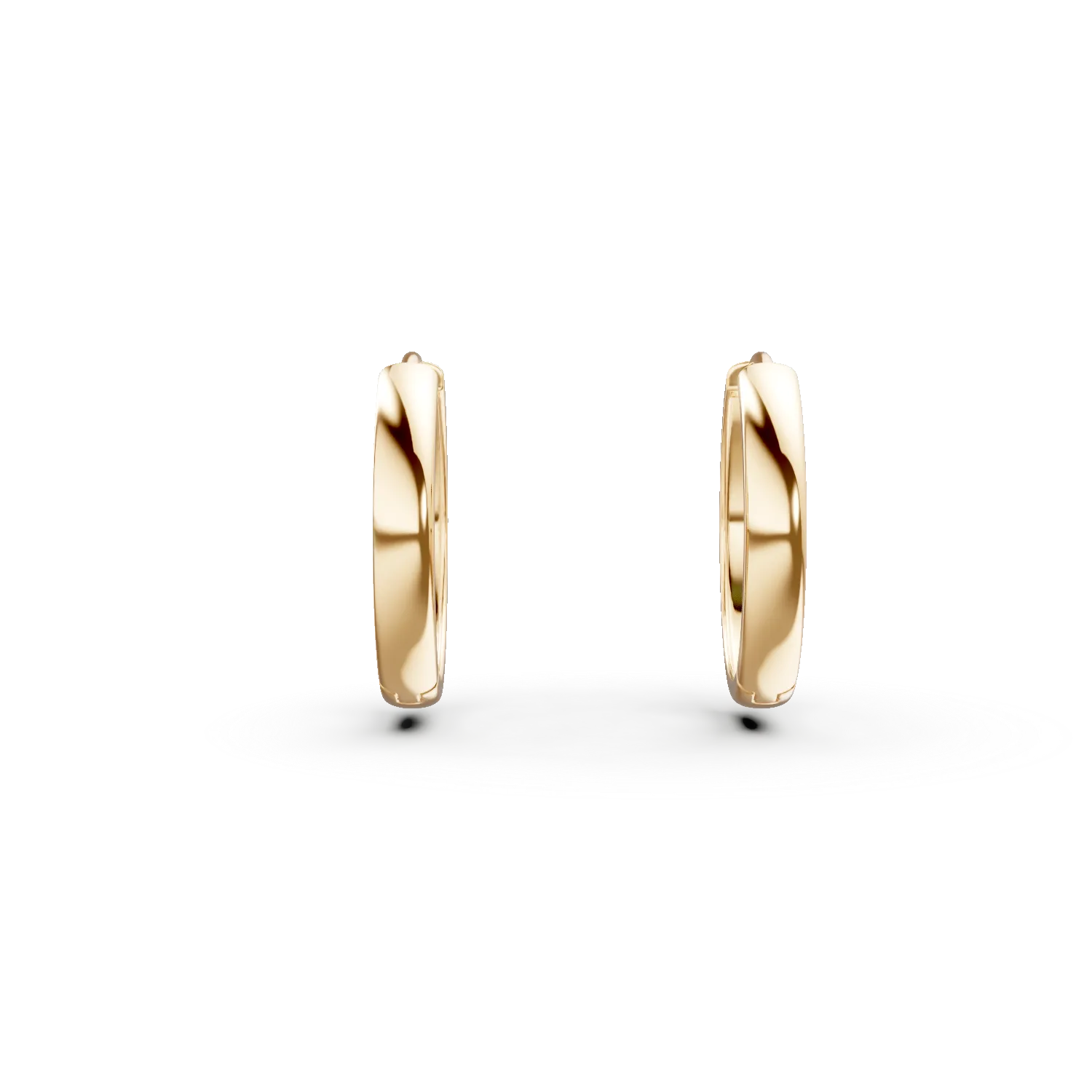 Cercei creole mini din argint galben