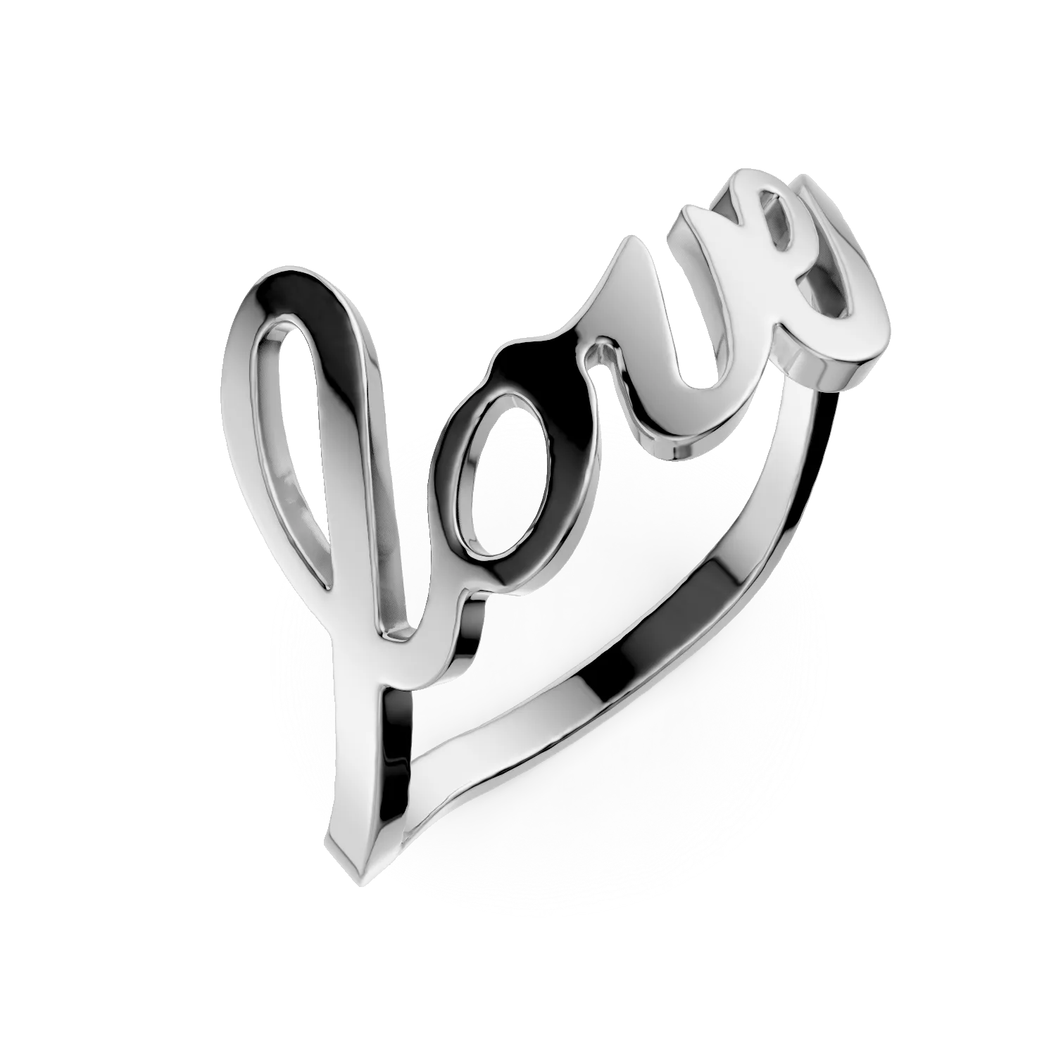 Inel semi eternity impletit din argint cu zirconii