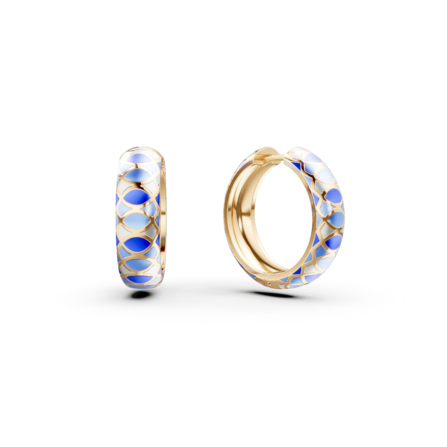 Cercei creole din argint galben cu insertii albastre Apparel & Accessories > Jewelry > Earrings DAAR 2 Cercei creole din argint galben cu insertii albastre Apparel & Accessories > Jewelry > Earrings DAAR 2