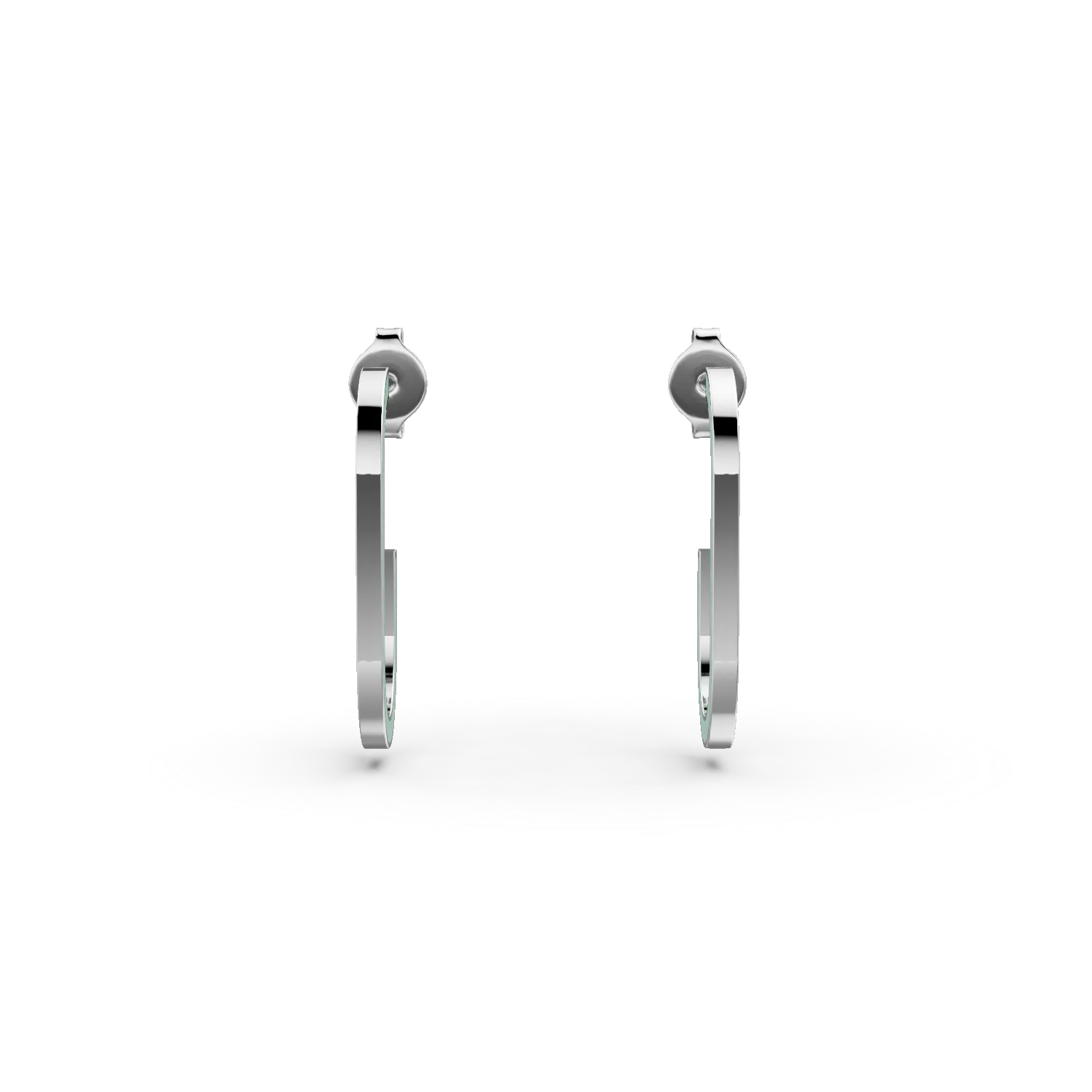 Cercei deschisi din argint cu insertii turcoaz