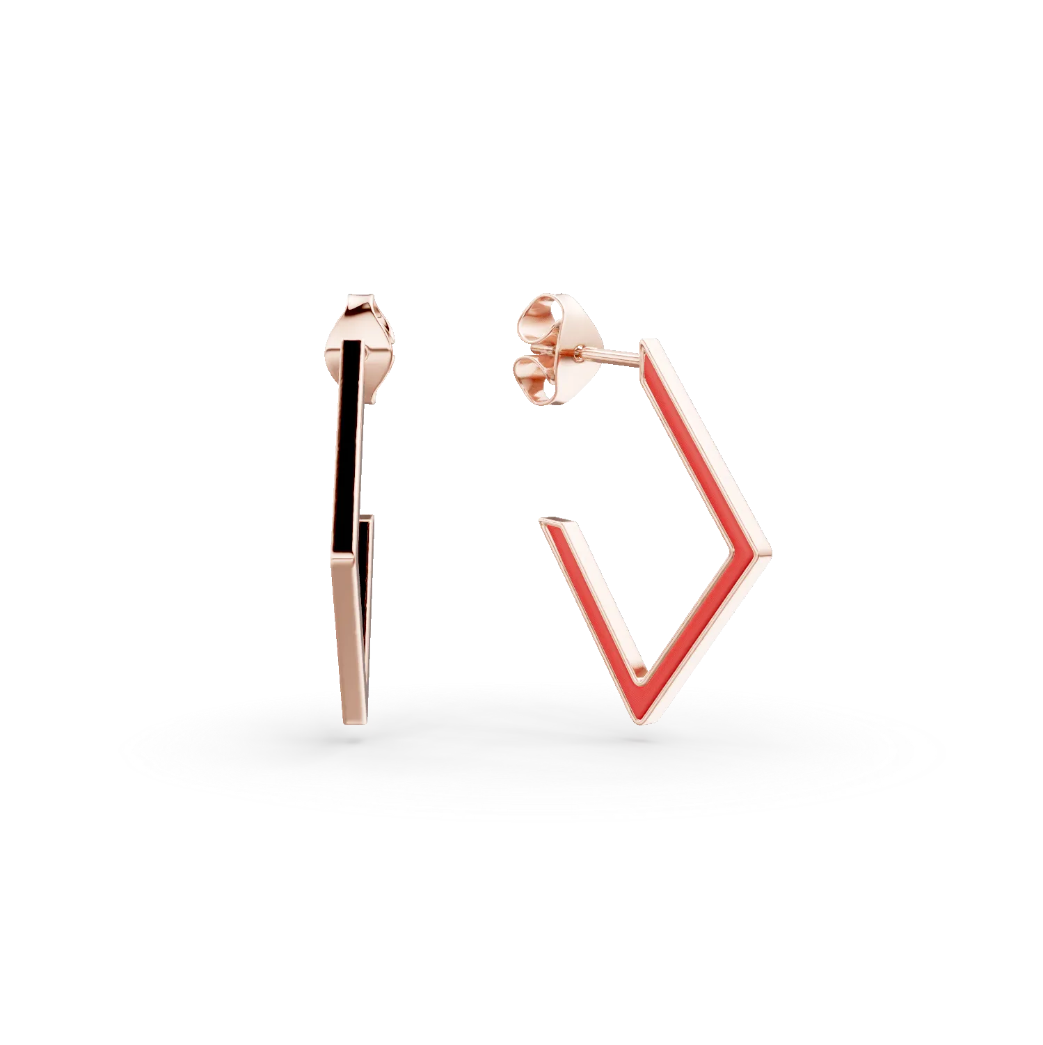 Cercei geometrici din argint roz cu insertii rosii Apparel & Accessories > Jewelry > Earrings DAAR 2 Cercei geometrici din argint roz cu insertii rosii Apparel & Accessories > Jewelry > Earrings DAAR 2