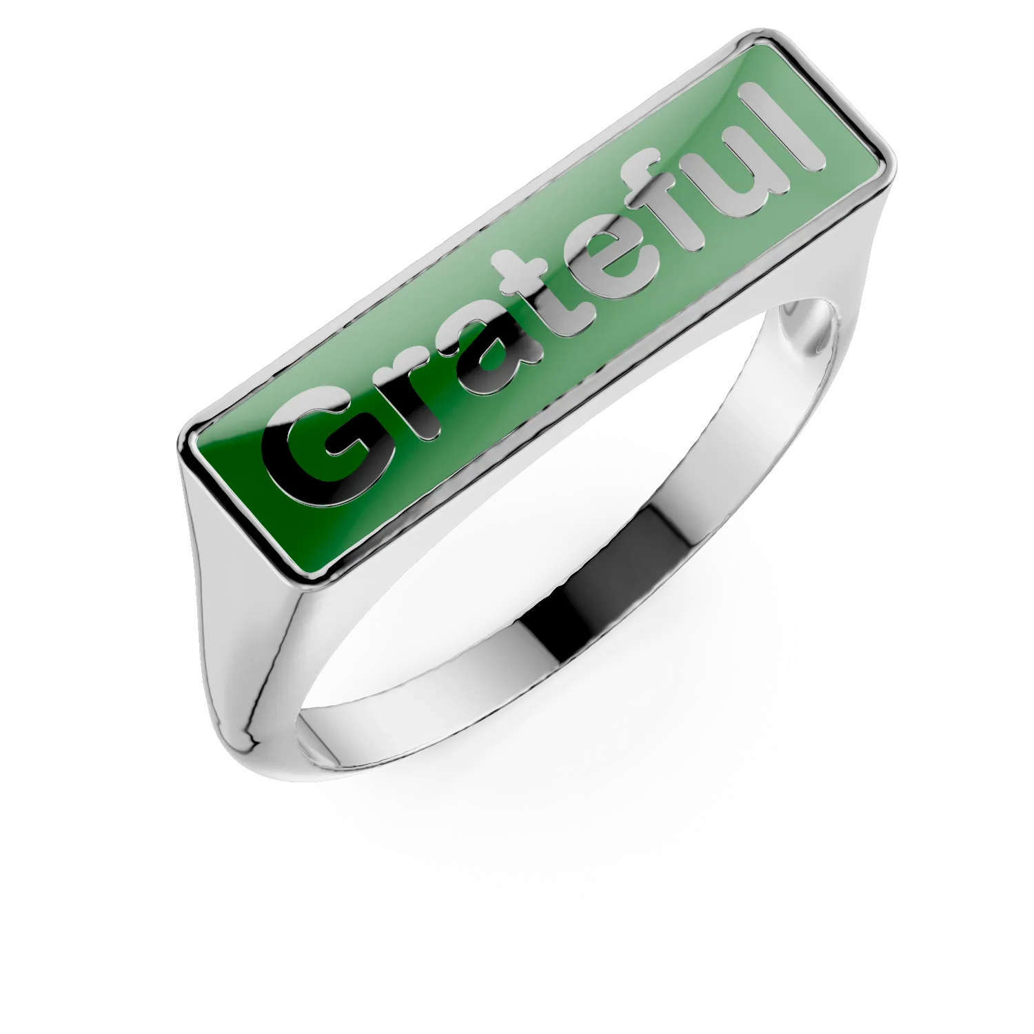 Inel GRATEFUL din argint cu insertii turcoaz