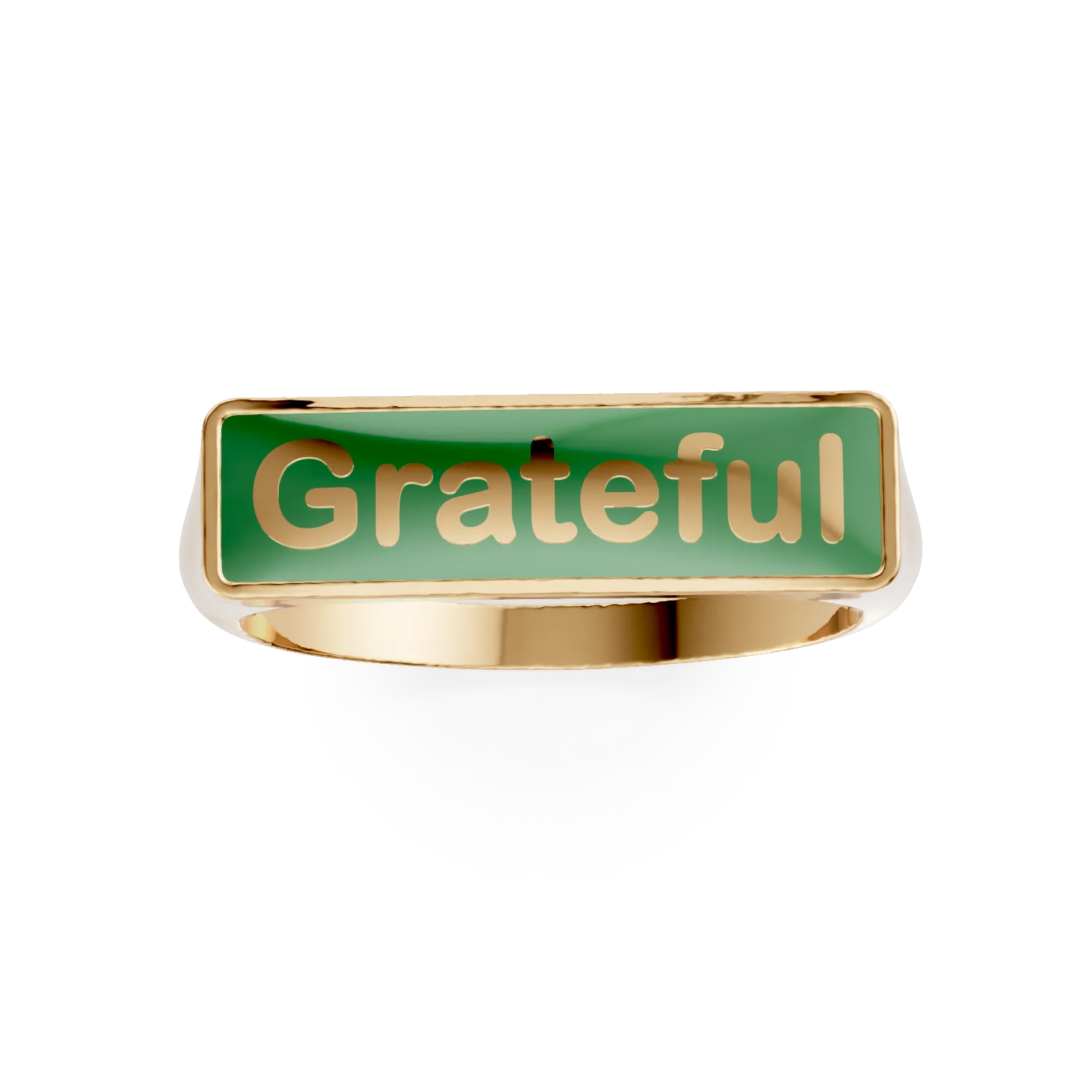 Inel GRATEFUL din argint galben cu insertii turcoaz