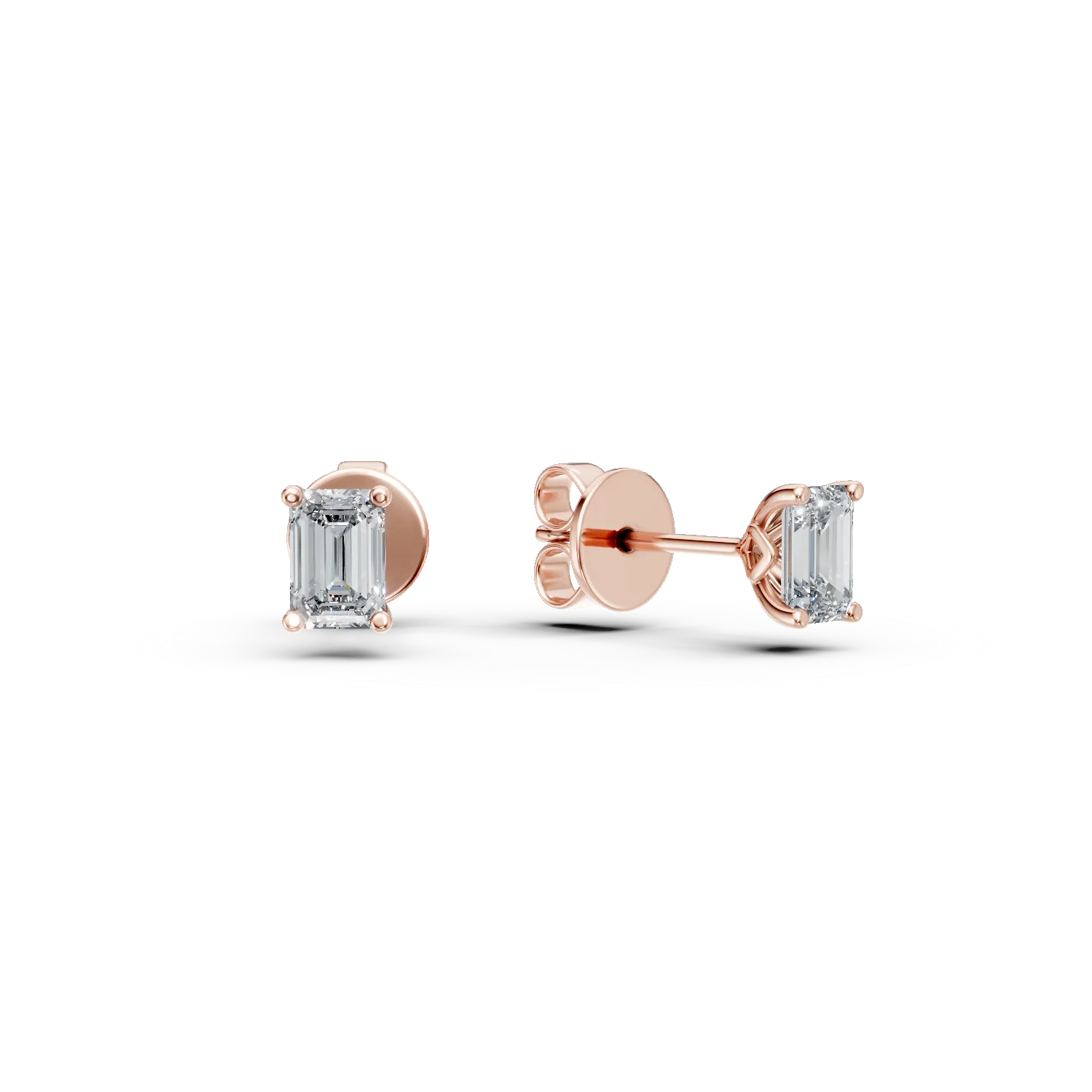 Cercei din aur roz cu diamante solitaire de 0.5ct create in laborator Apparel & Accessories > Jewelry > Earrings DAAR 2 Cercei din aur roz cu diamante solitaire de 0.5ct create in laborator Apparel & Accessories > Jewelry > Earrings DAAR 2