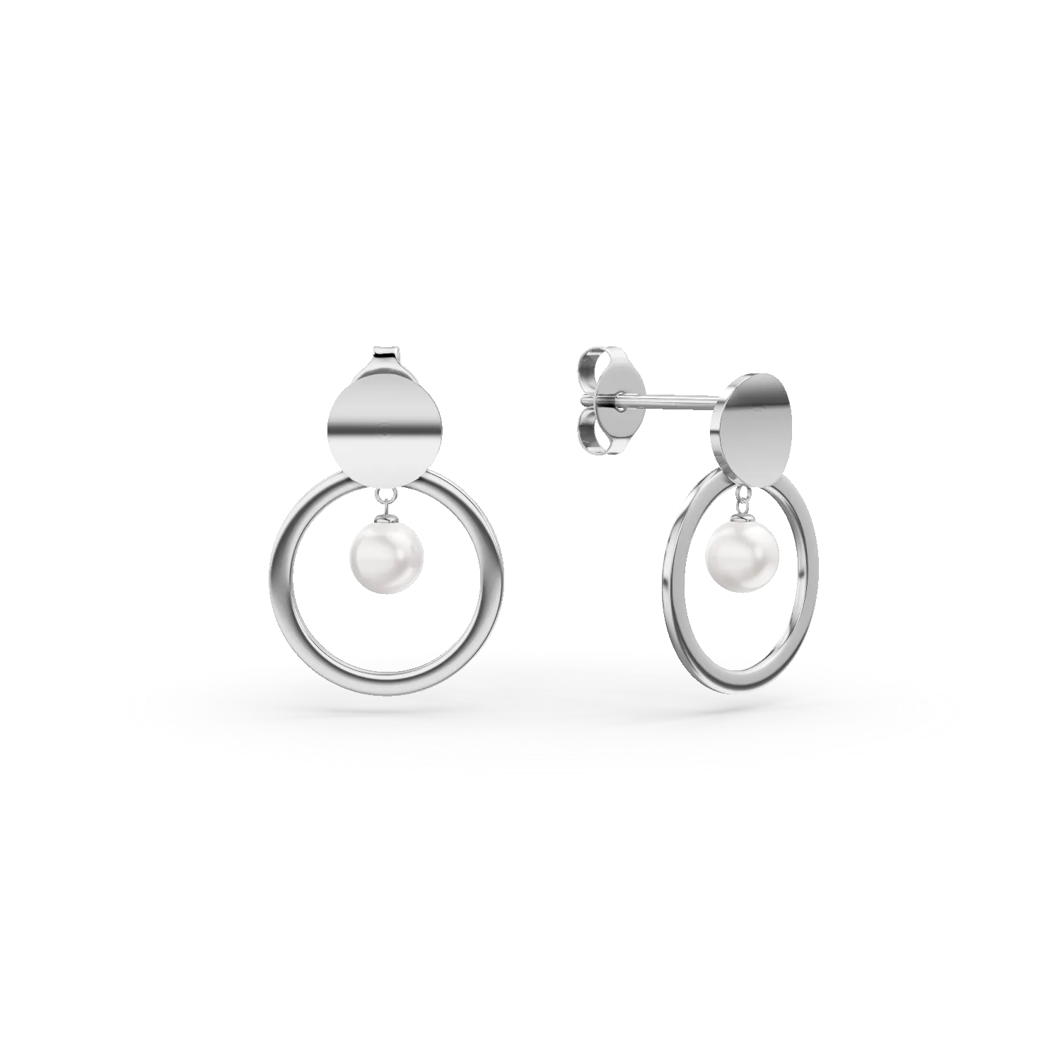 Cercei rotunzi din argint cu perle de cultura Apparel & Accessories > Jewelry > Earrings DAAR 2 Cercei rotunzi din argint cu perle de cultura Apparel & Accessories > Jewelry > Earrings DAAR 2