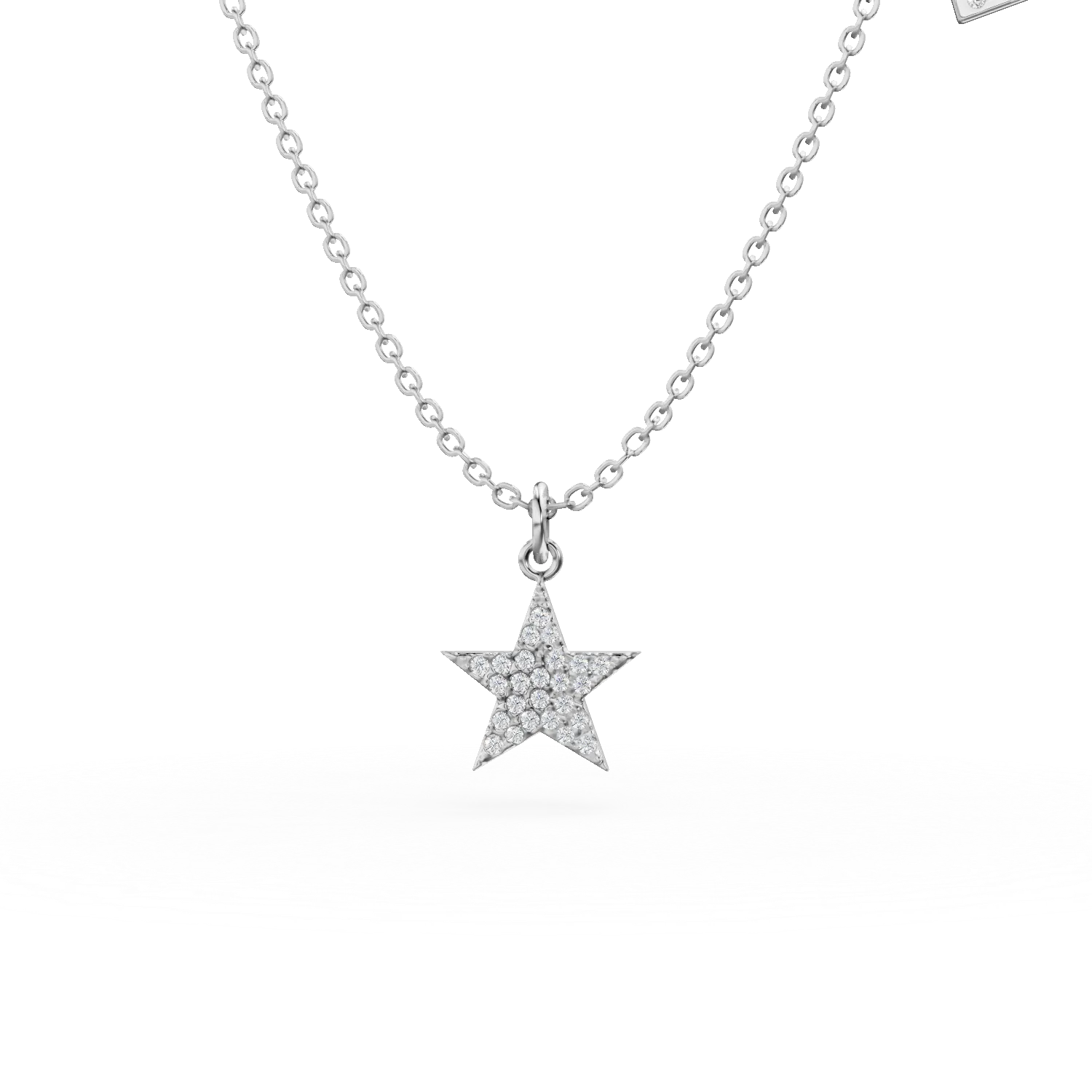 Lant din argint cu charmuri cu zirconii albe si perla sintetica