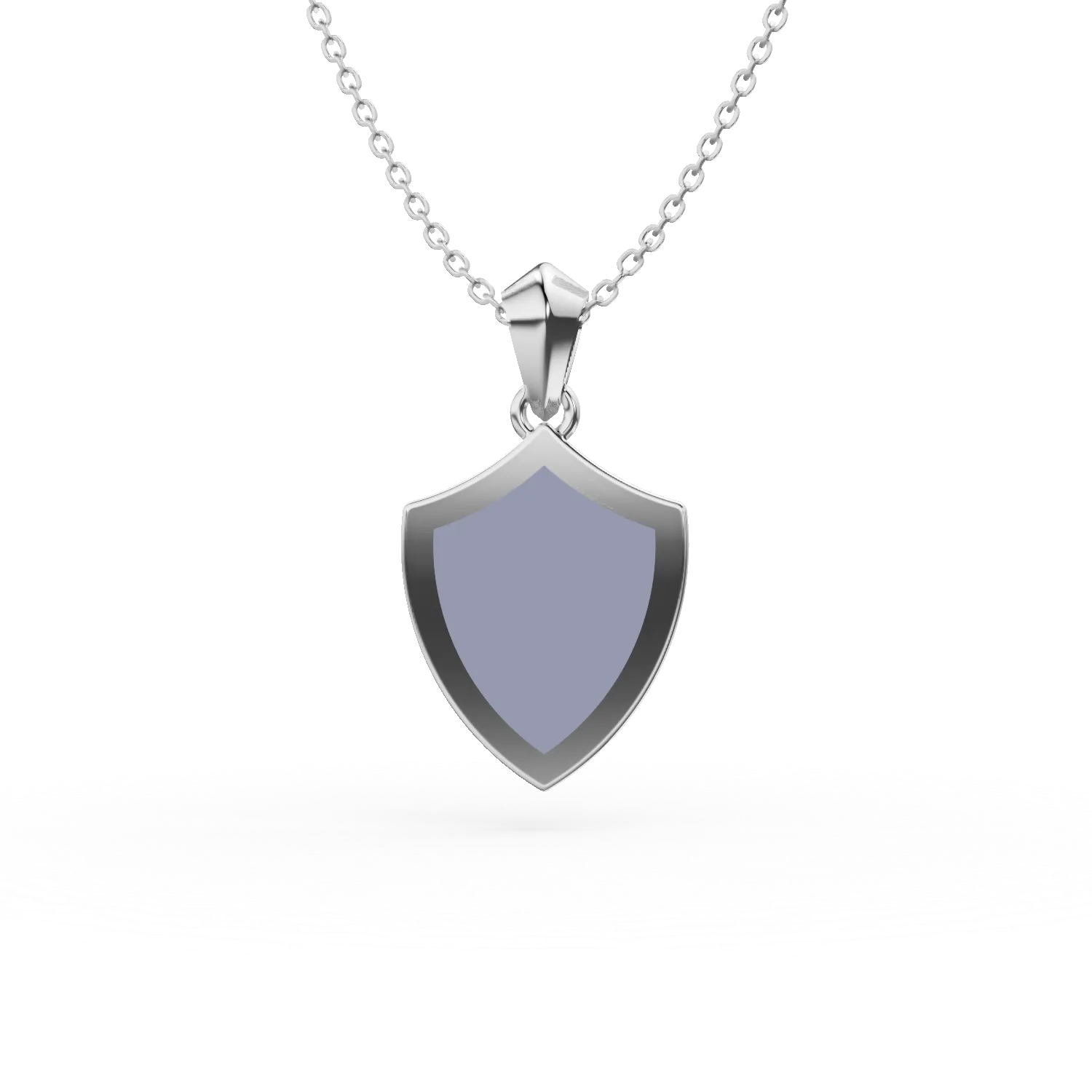 Lant cu pandantiv din argint alb-negru cu hematit pentru barbati