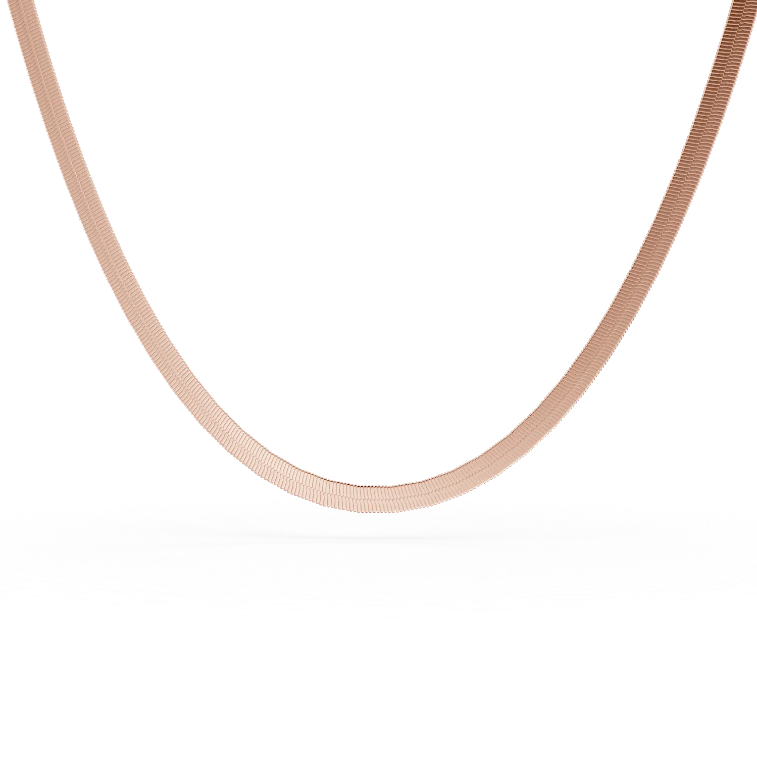 Lant minimalist din argint roz