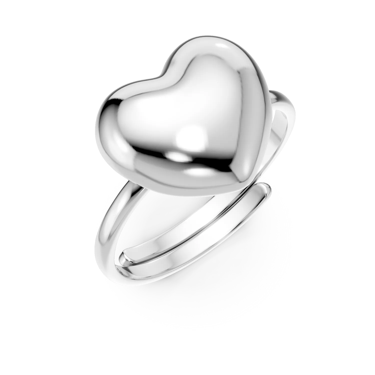 Inel cu inima din argint
