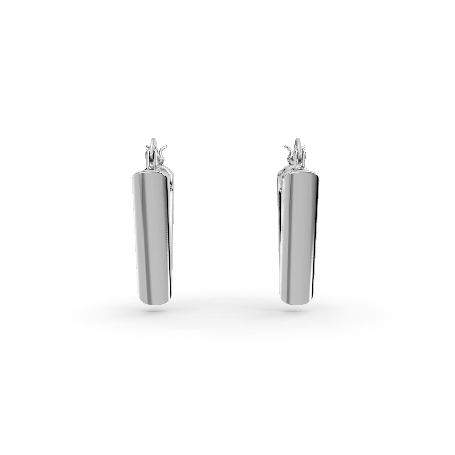 Cercei triunghiulari din argint