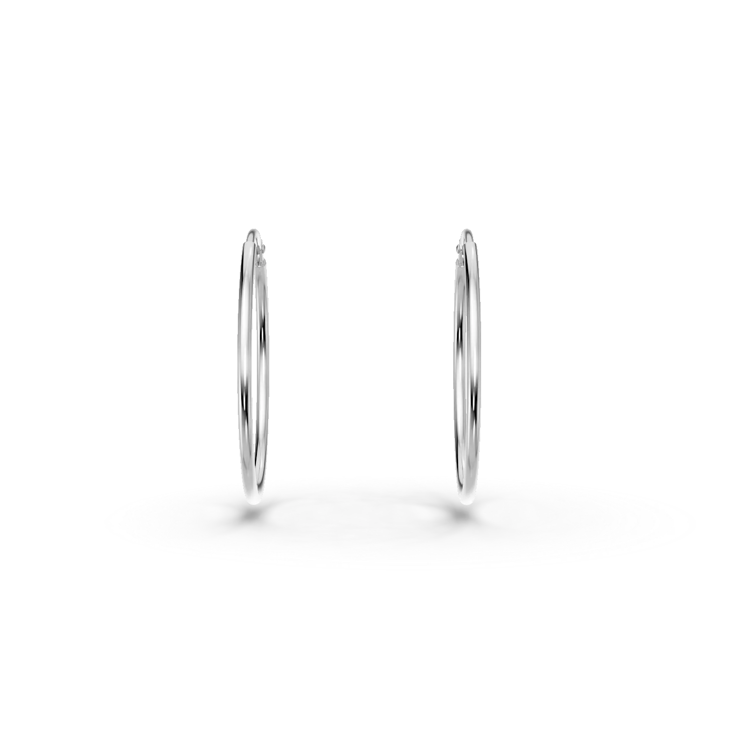 Cercei hoop din argint