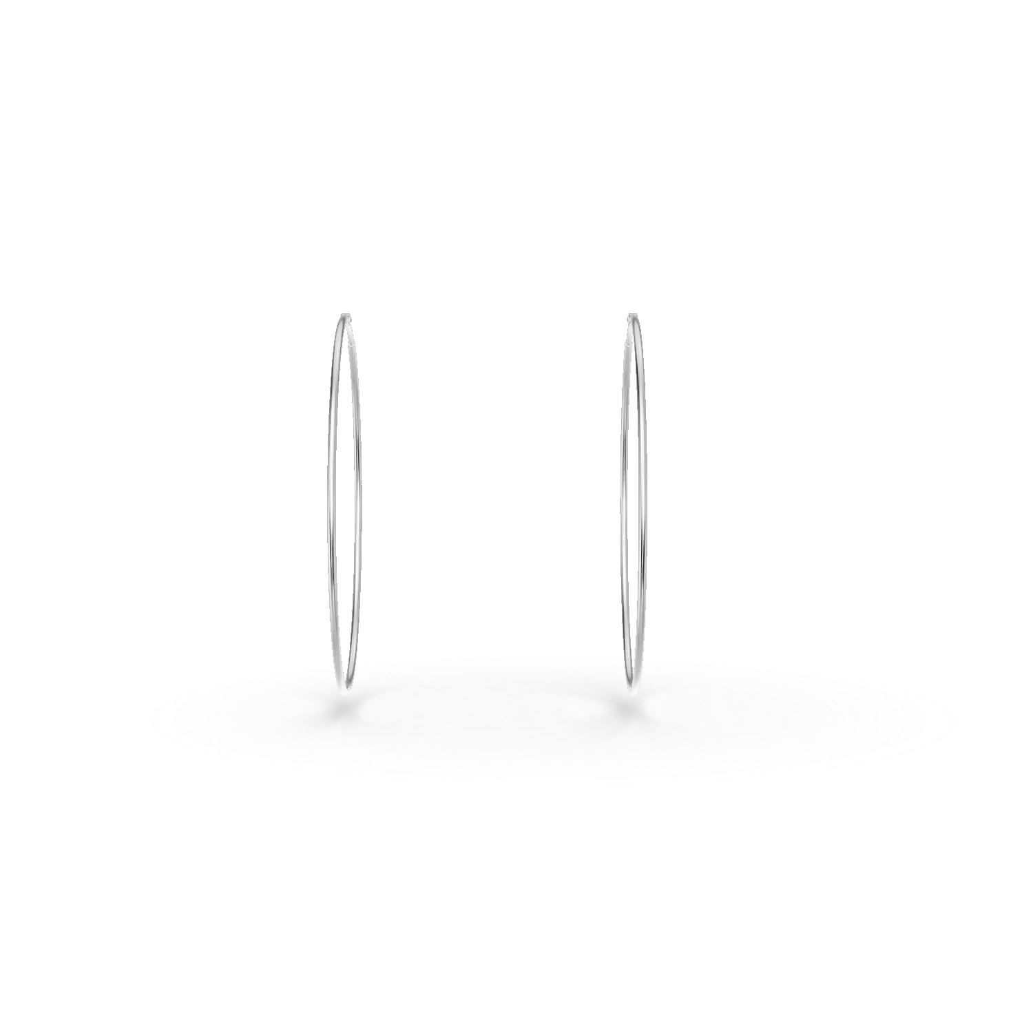 Cercei hoop din argint
