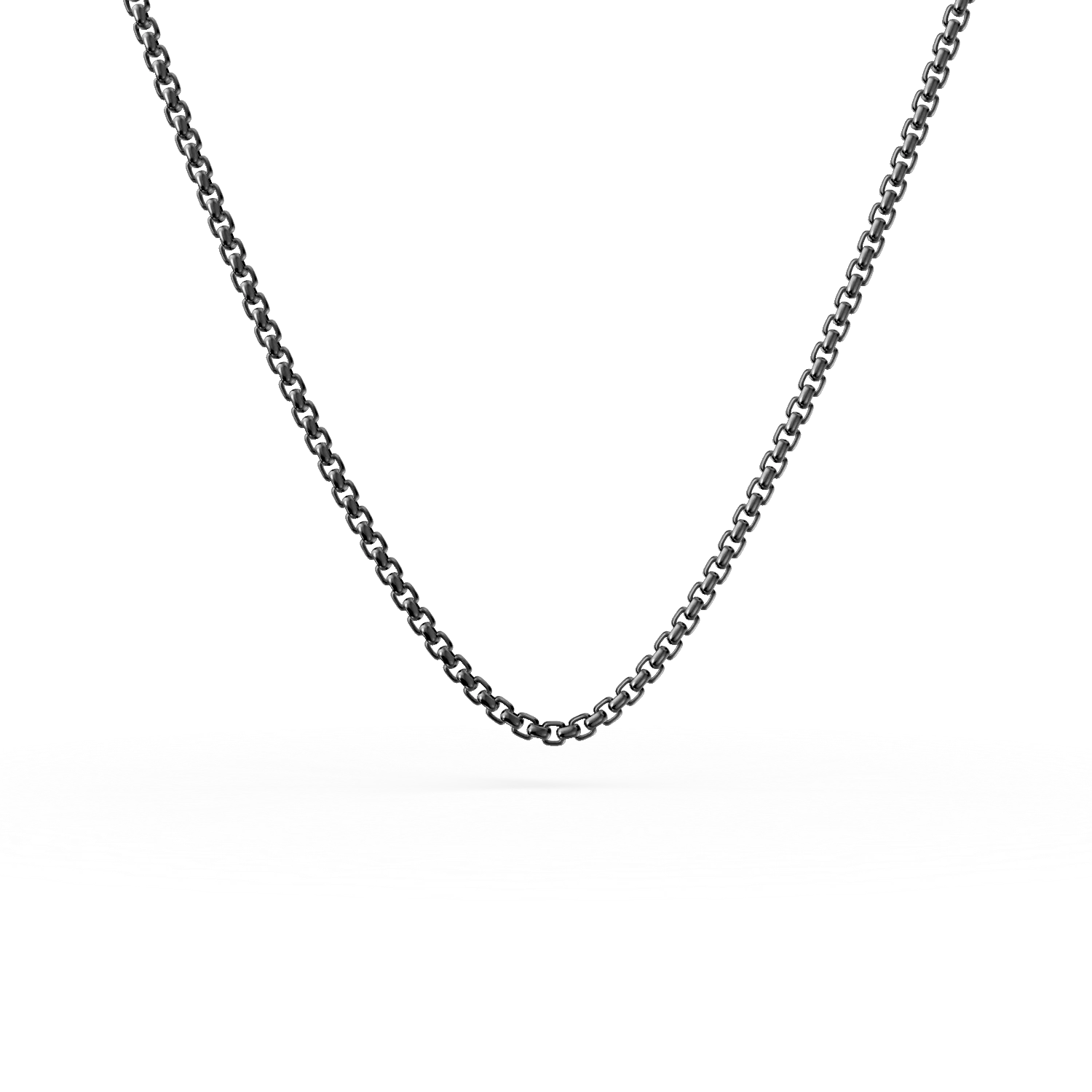 Lant din argint alb-negru cu zirconia pentru barbati