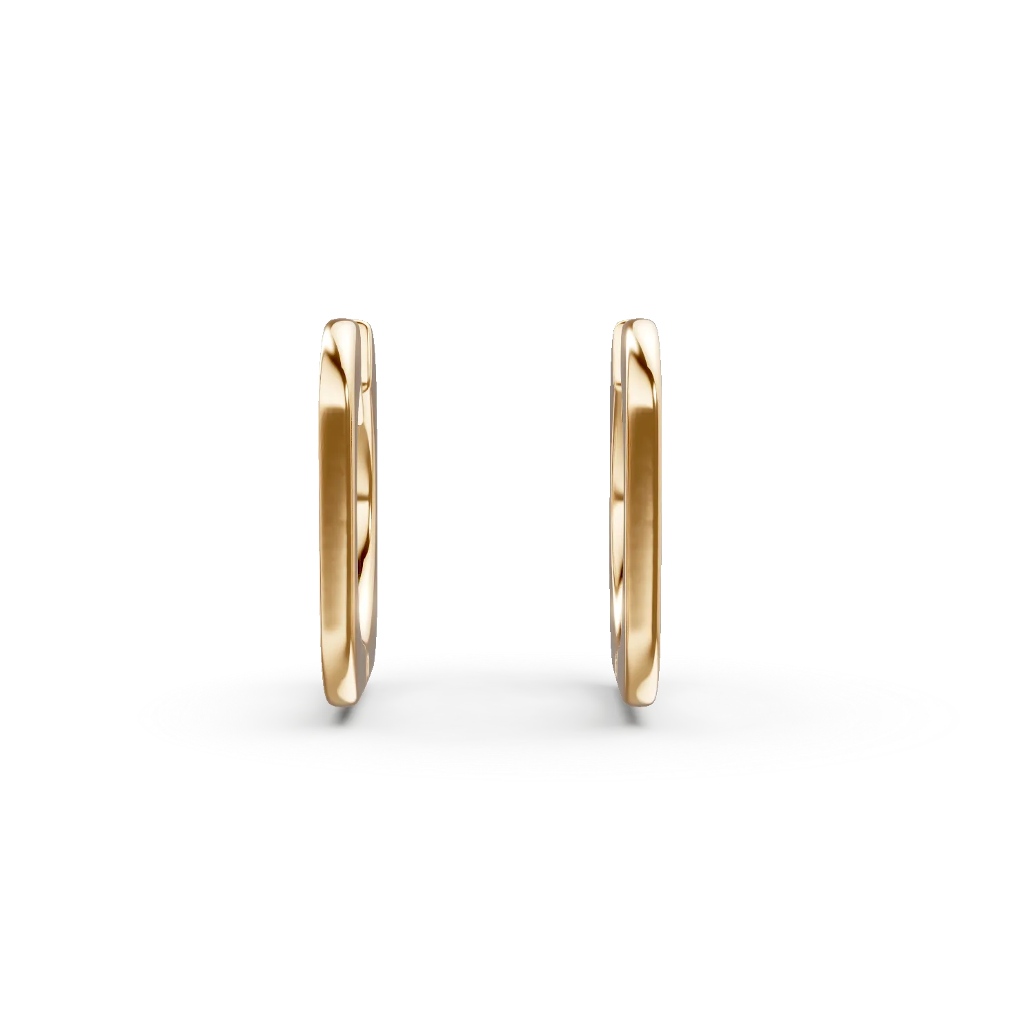 Cercei hoop din aur galben