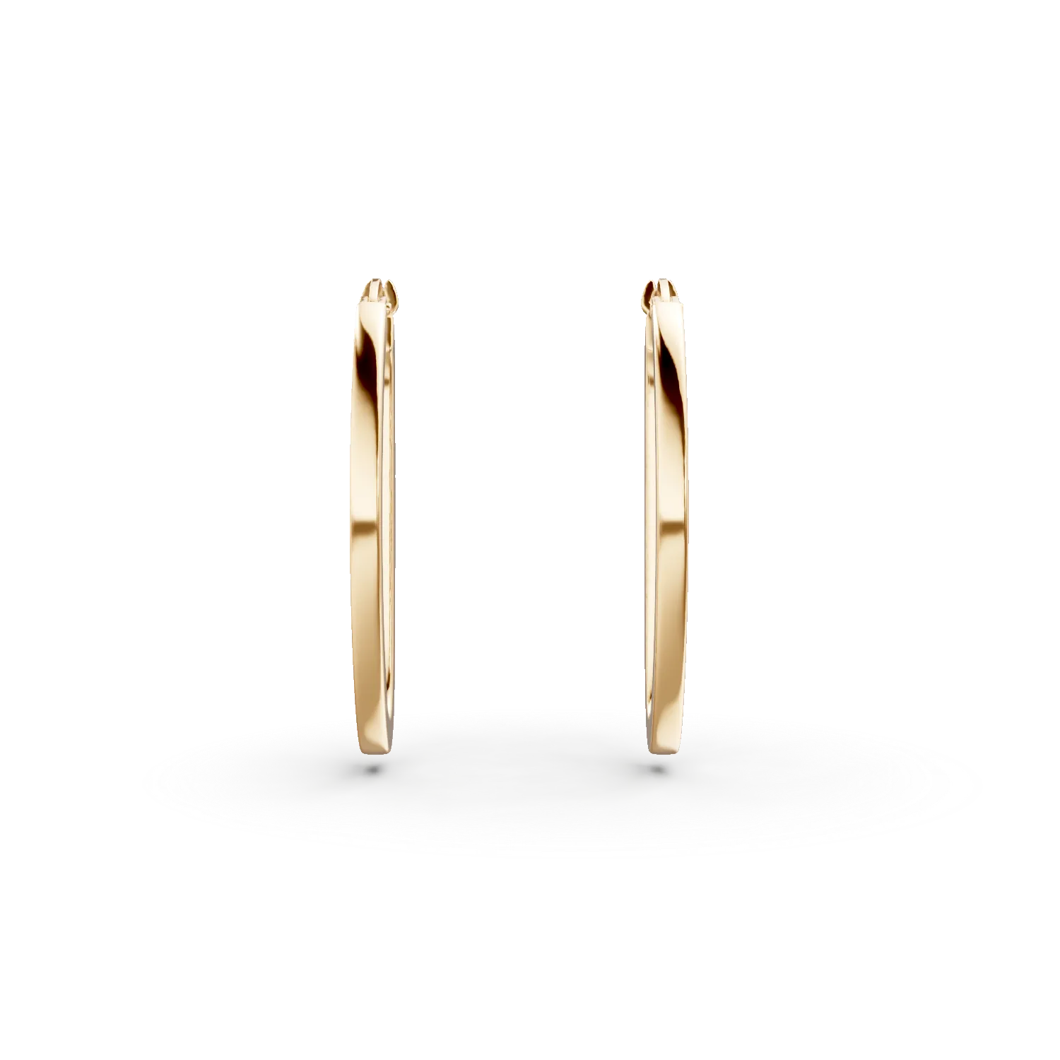 Cercei hoop din aur galben