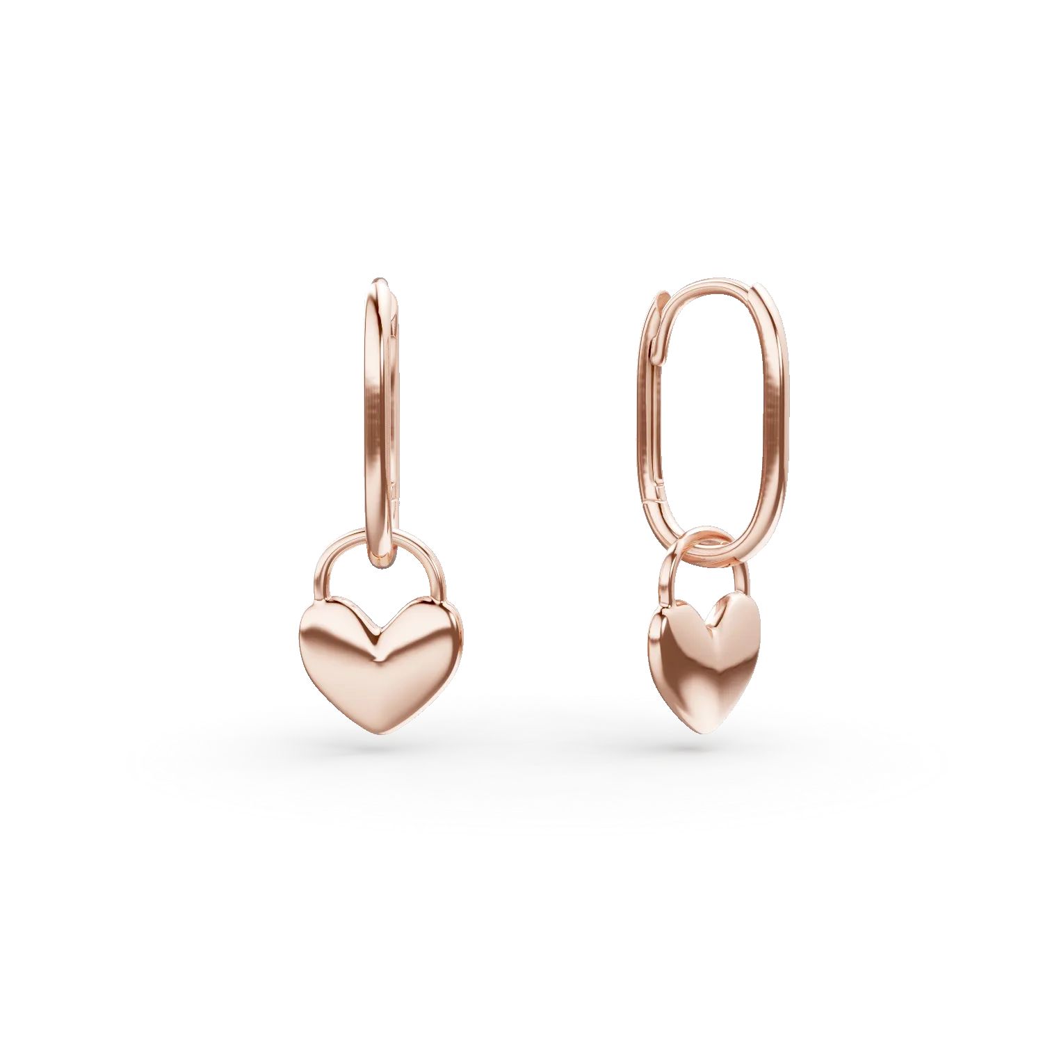 Cercei cu inimi din aur roz Apparel & Accessories > Jewelry > Earrings DAAR 2 Cercei cu inimi din aur roz Apparel & Accessories > Jewelry > Earrings DAAR 2