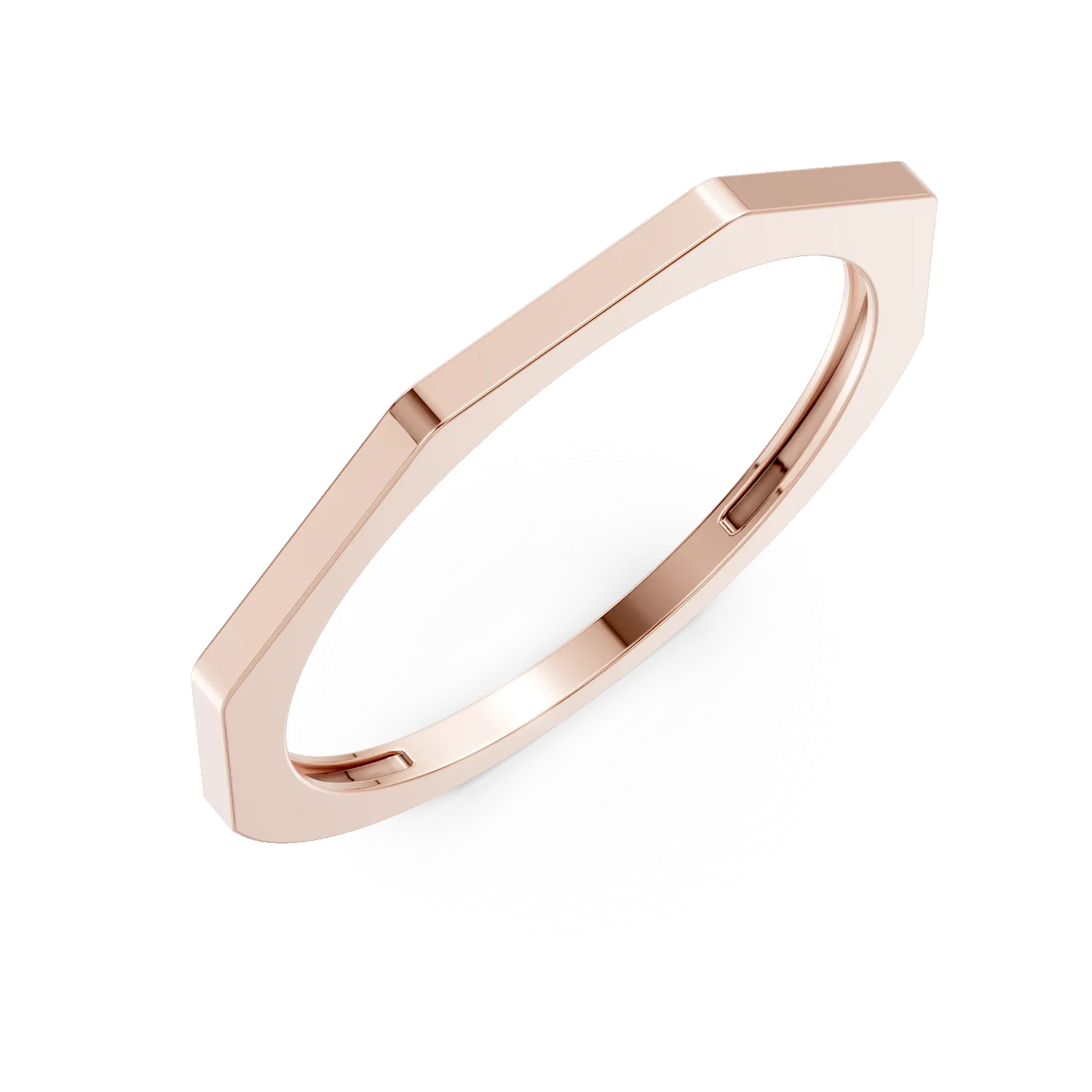 Inel minimalist din aur roz