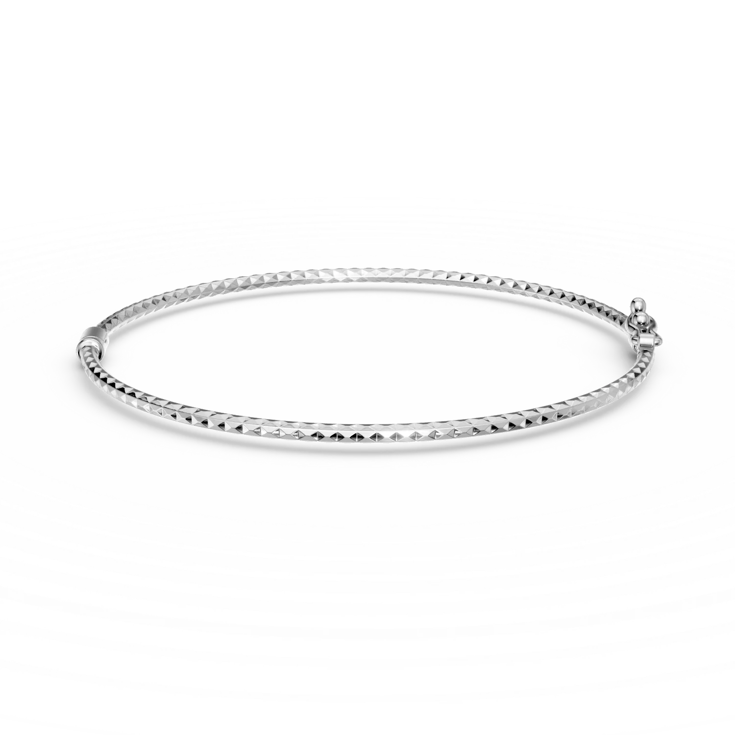 Bratara fixa din aur alb