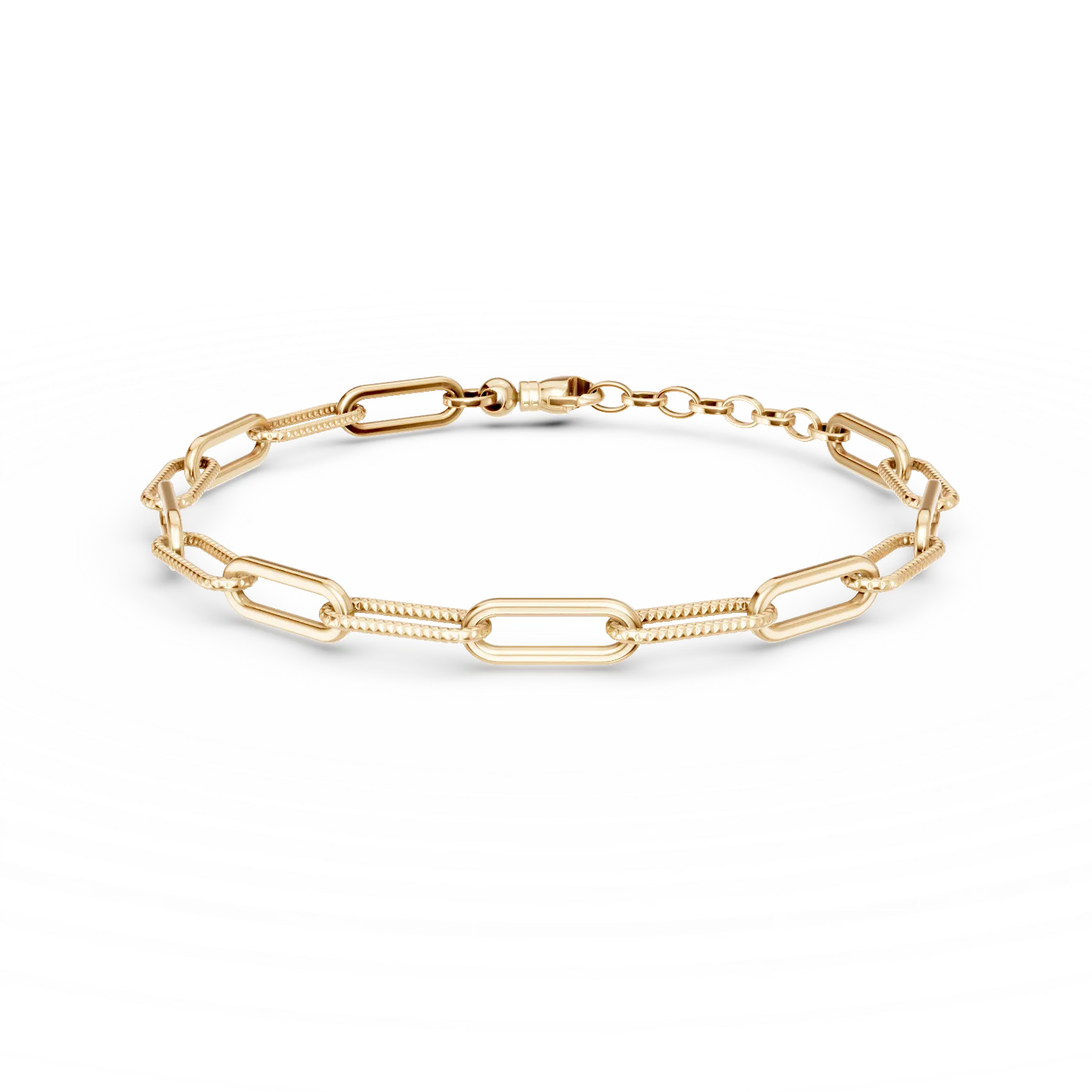 Bratara minimalista din aur galben