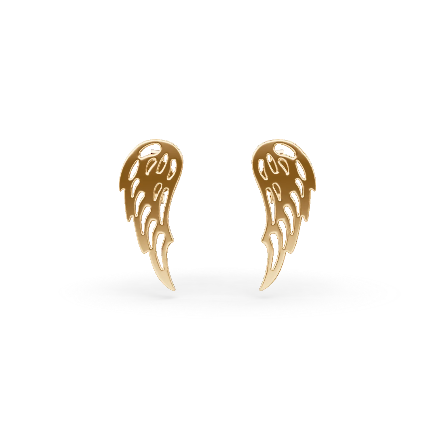 Cercei aripi inger din aur galben