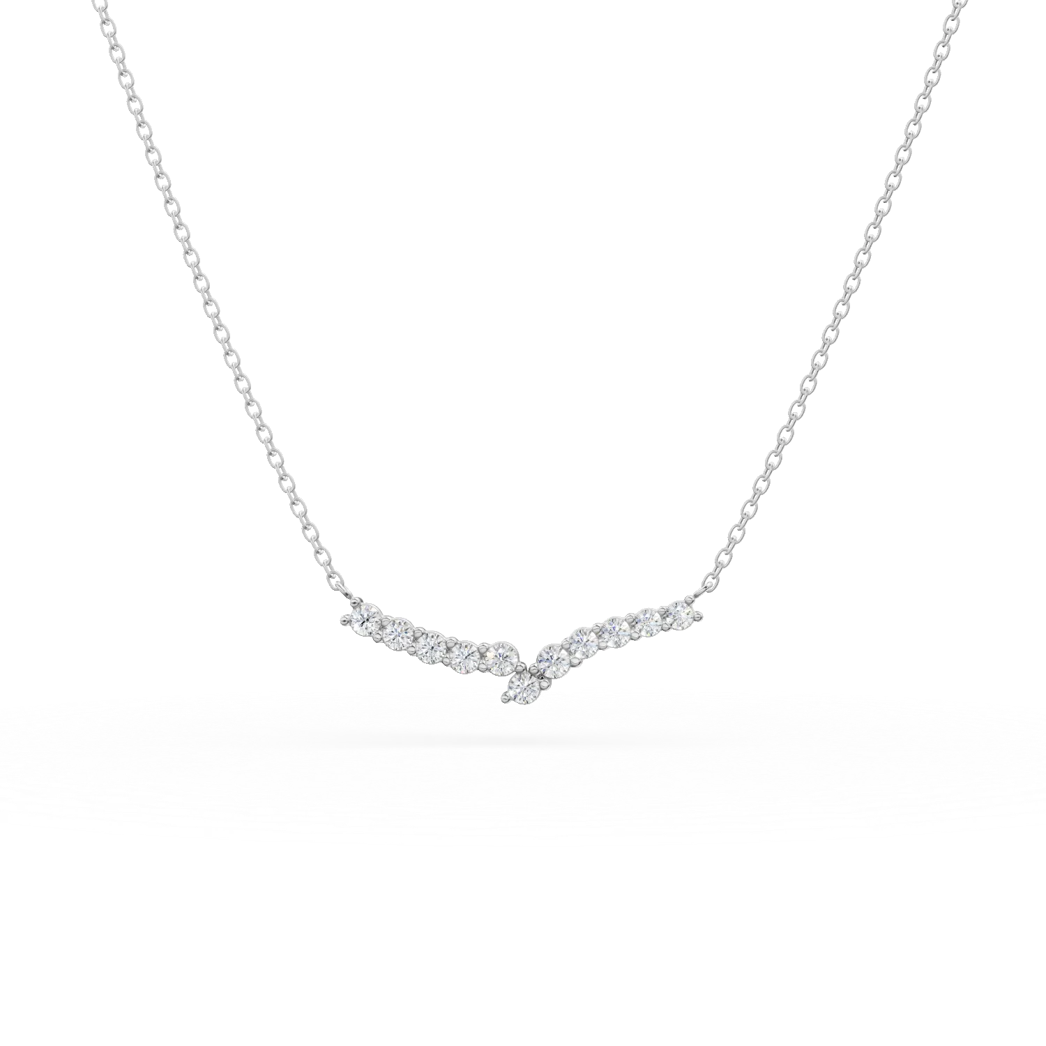 Colier din platina cu diamante de 0.5ct