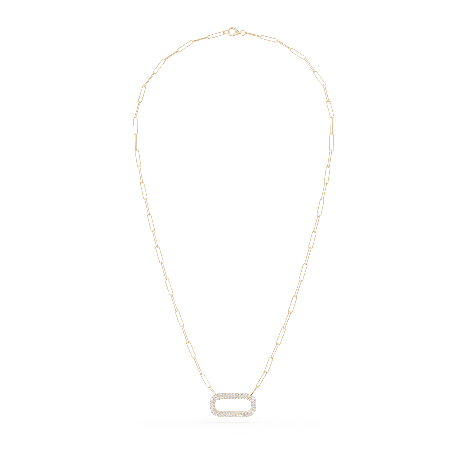 Lant din aur galben cu zale si diamante de 0.2ct