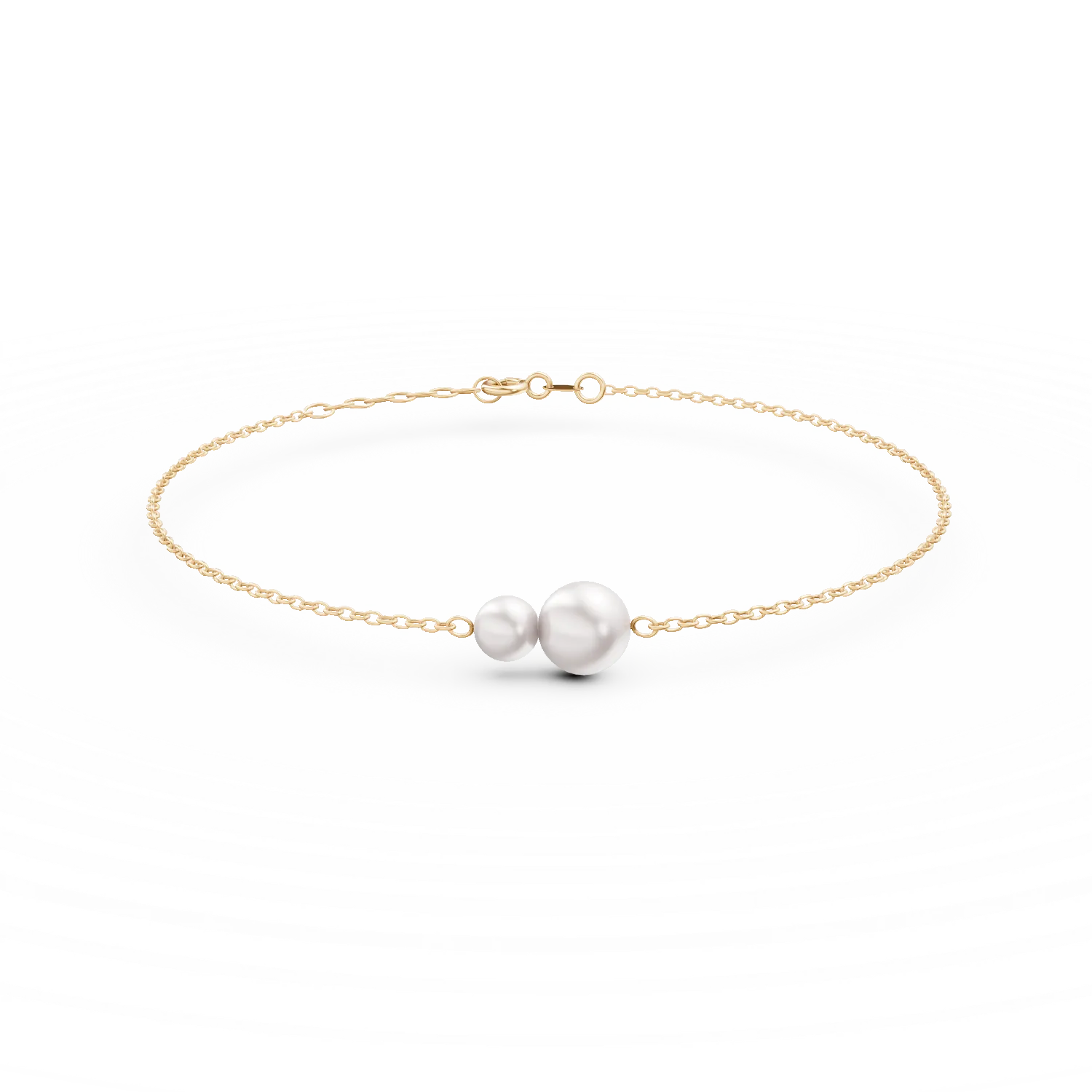 Bratara din aur galben cu perle naturale