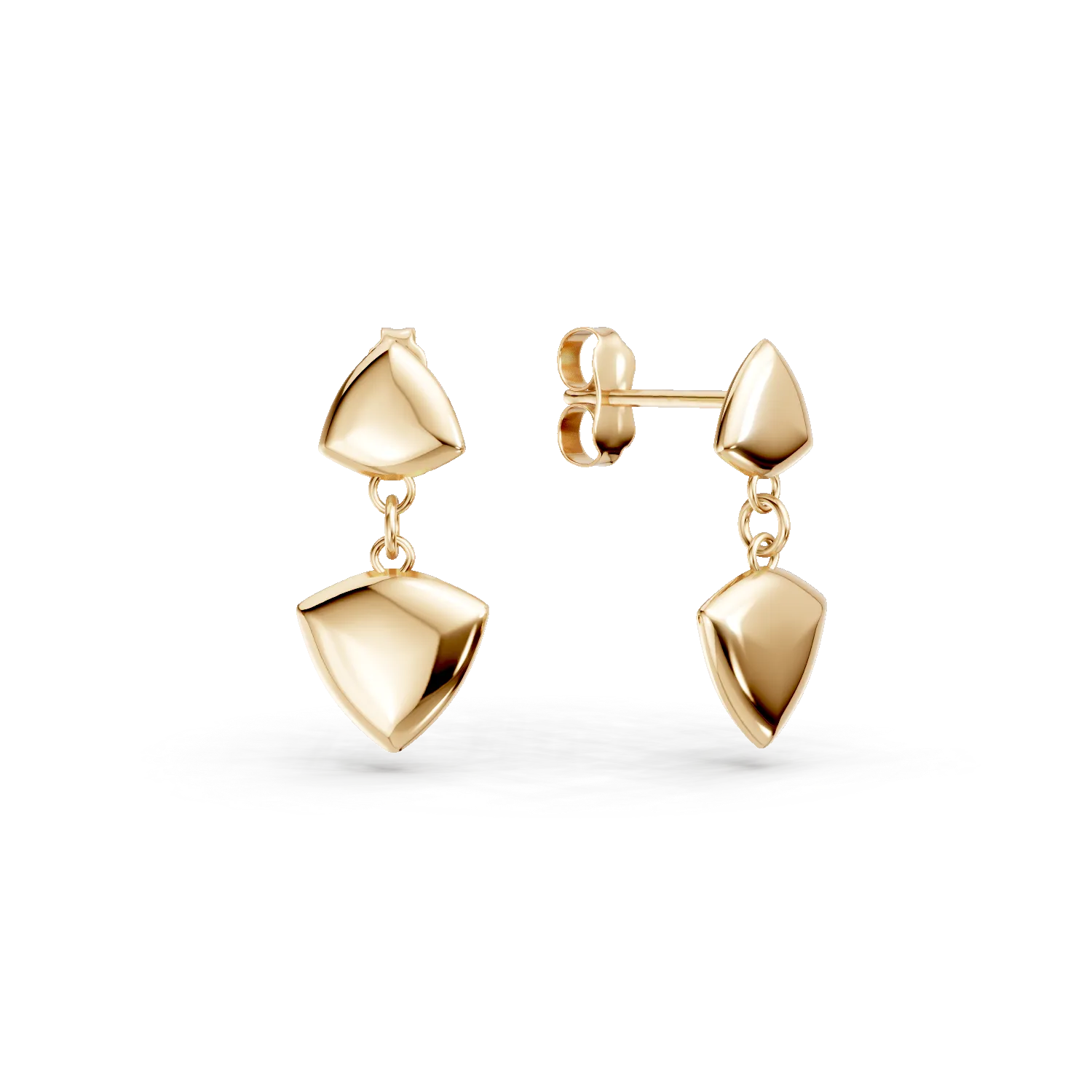 Cercei geometrici din aur galben cu surub Apparel & Accessories > Jewelry > Earrings DAAR 2 Cercei geometrici din aur galben cu surub Apparel & Accessories > Jewelry > Earrings DAAR 2