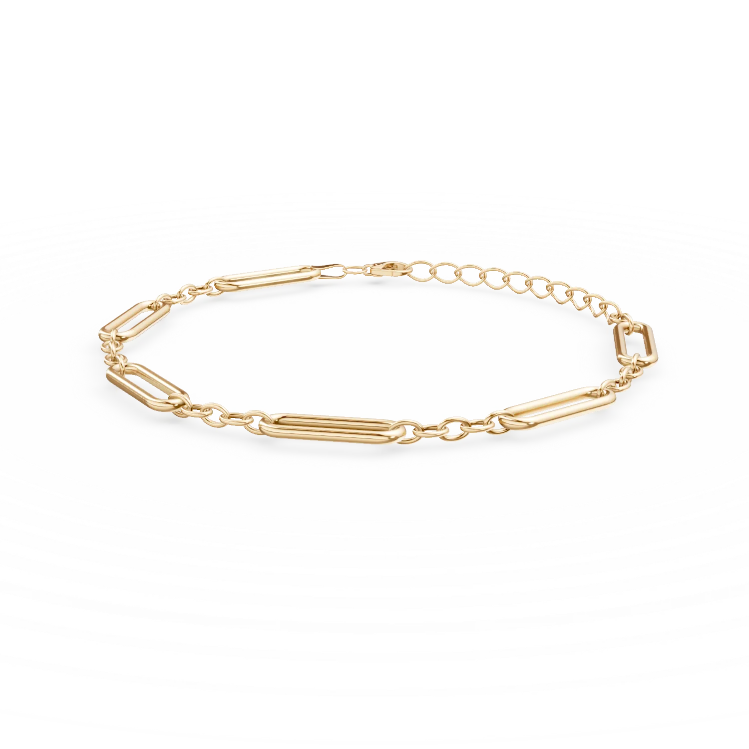 Bratara minimalista din aur galben