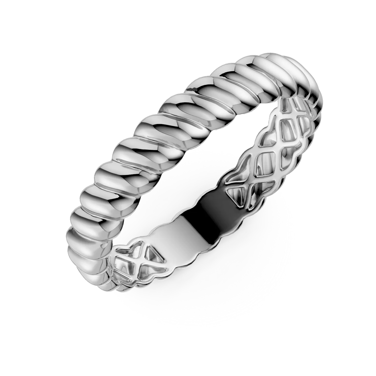Inel impletit din aur alb Apparel & Accessories > Jewelry > Rings DAAR 2 Inel impletit din aur alb Apparel & Accessories > Jewelry > Rings DAAR 2