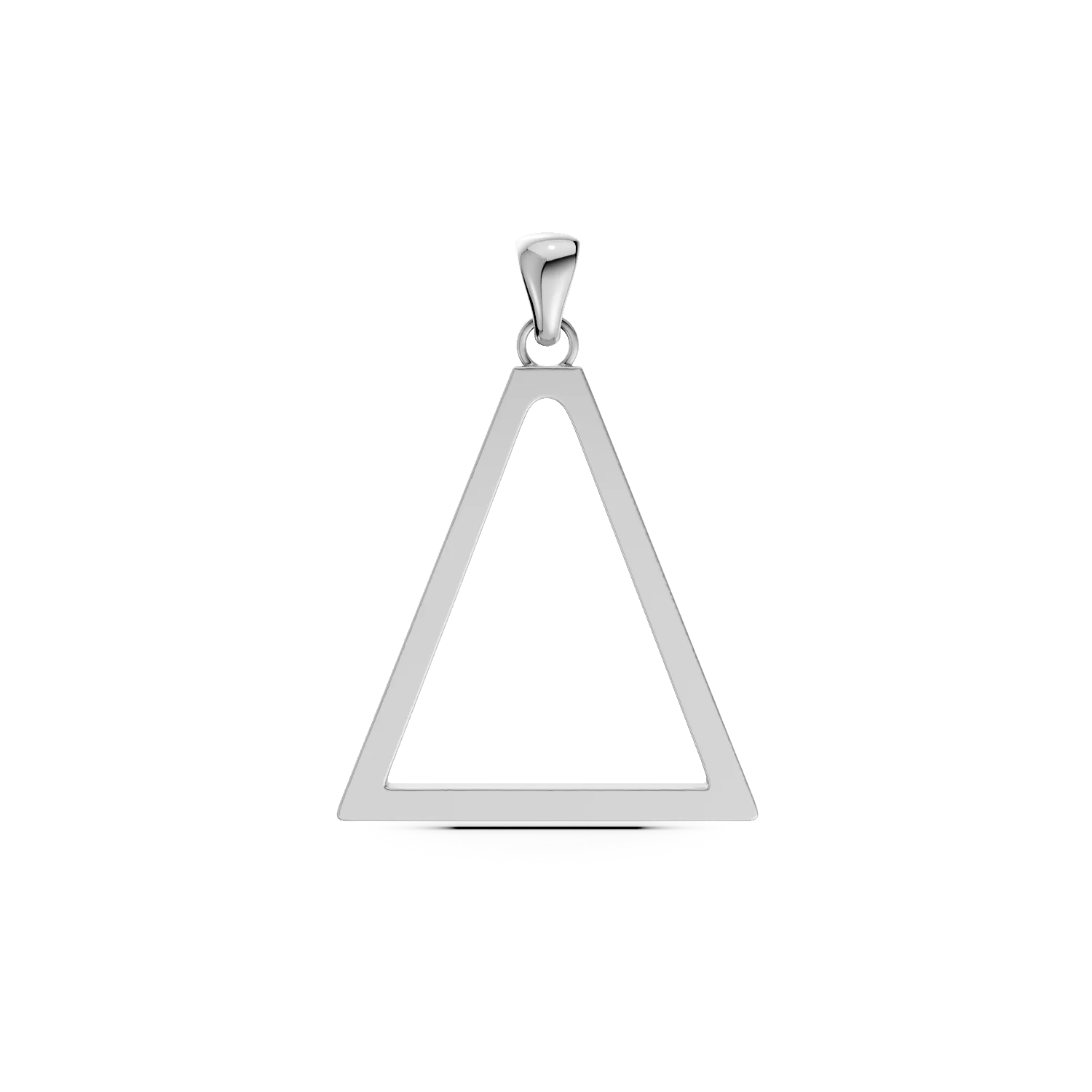 Pandantiv geometric din aur alb