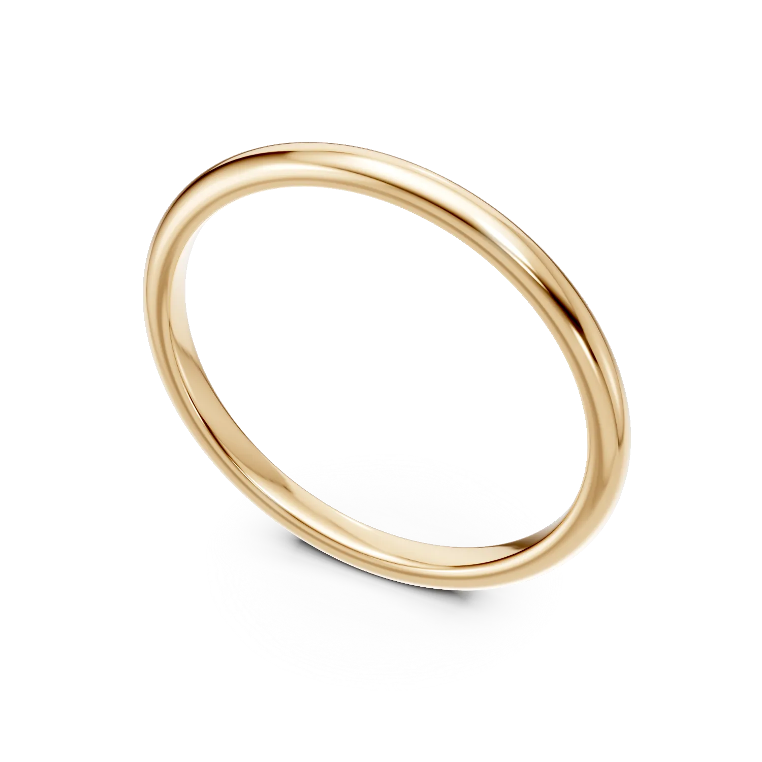 Inel minimalist din argint galben