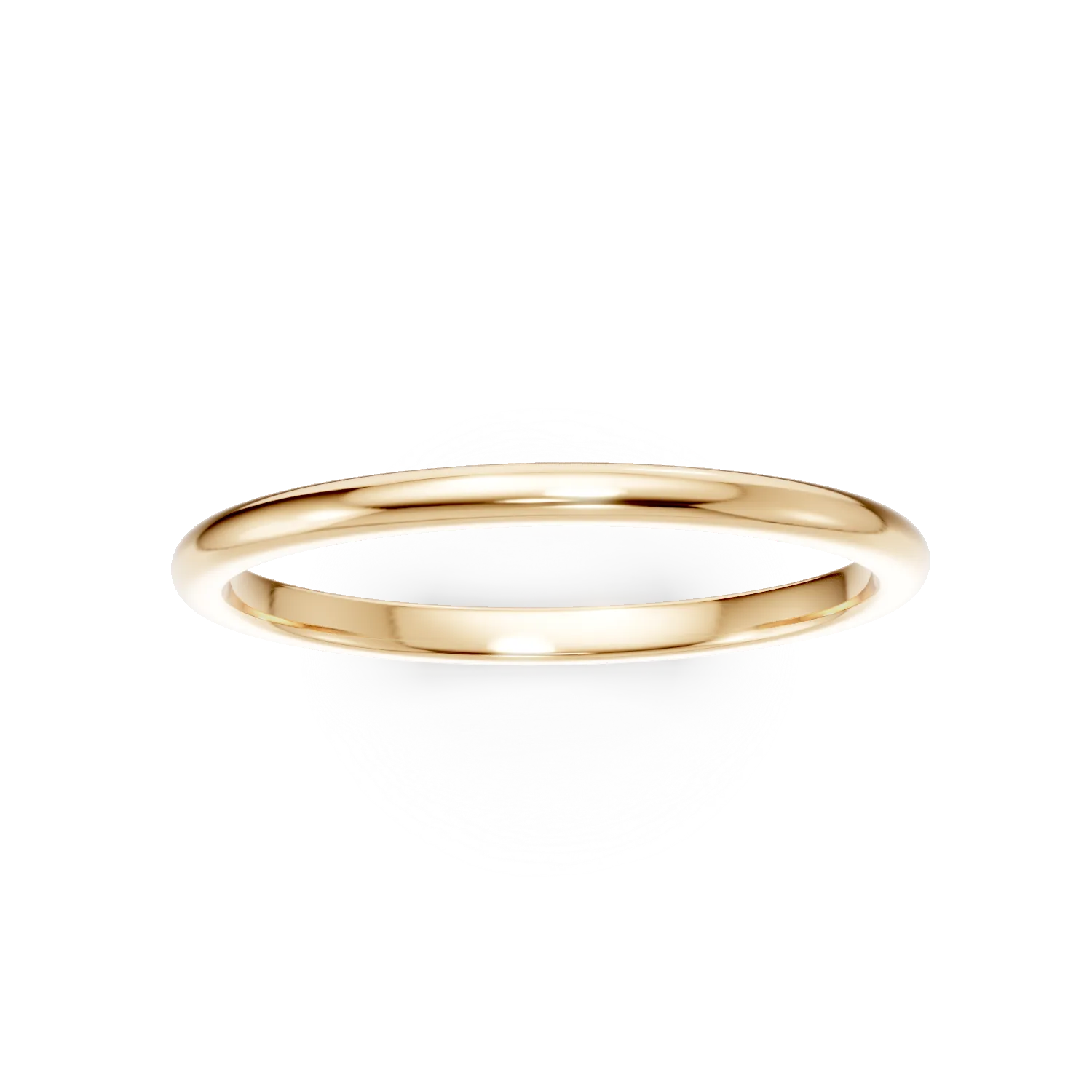 Inel minimalist din argint galben