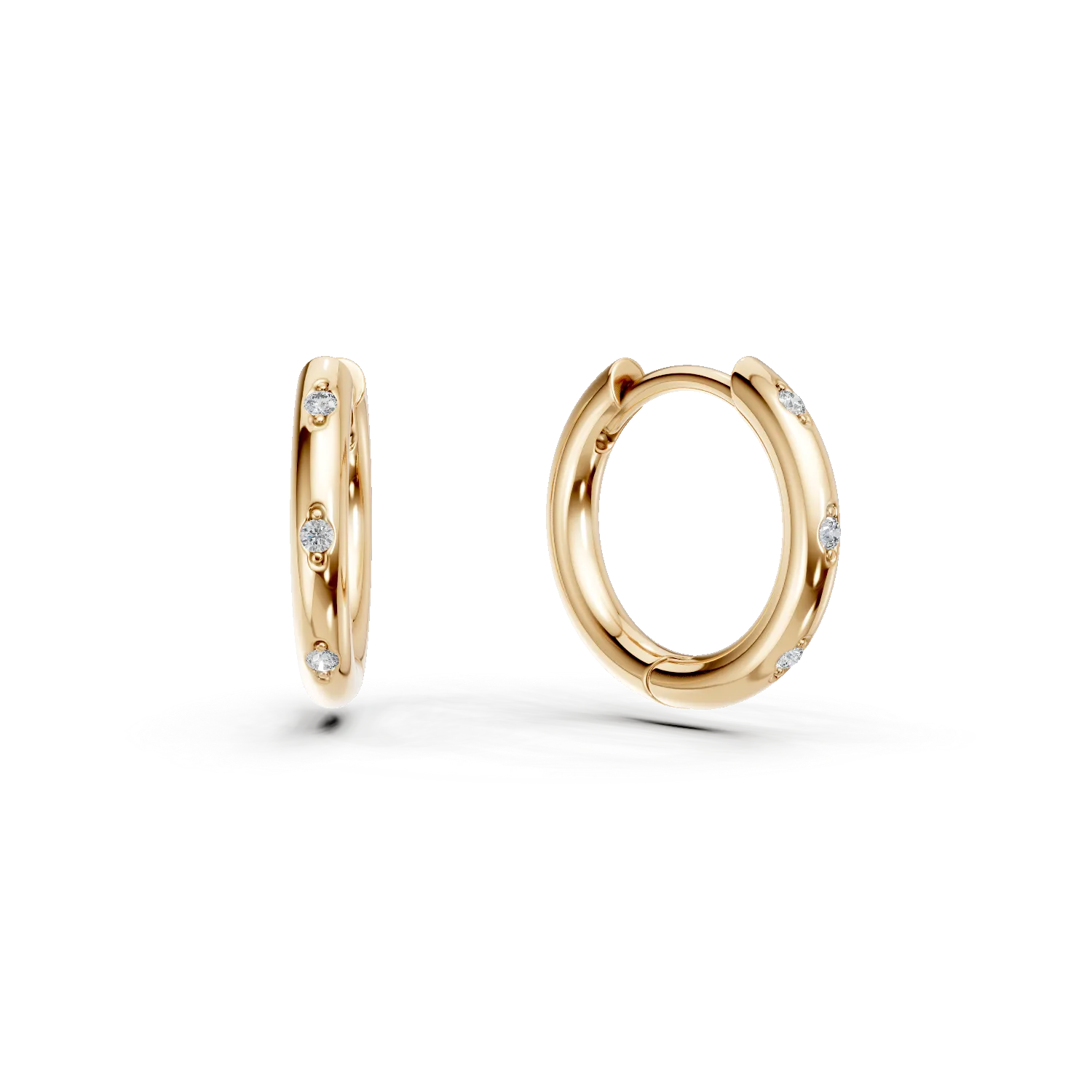 Cercei creole din argint galben cu zirconii Apparel & Accessories > Jewelry > Earrings DAAR 2 Cercei creole din argint galben cu zirconii Apparel & Accessories > Jewelry > Earrings DAAR 2